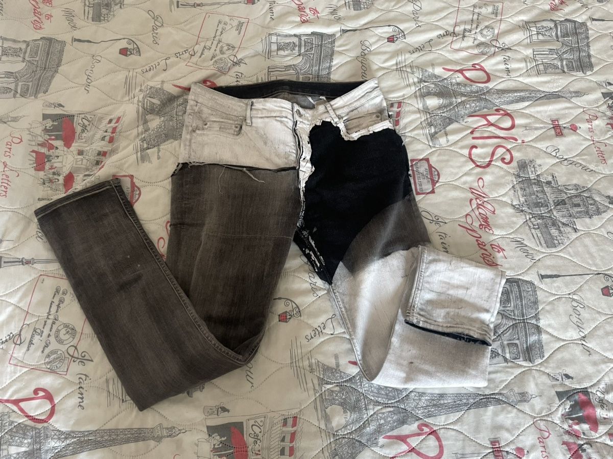 Rick Owens Rick Owens Tyrone Collage Denim - SAMPLE Size US 34 / EU 50 - 4 Thumbnail
