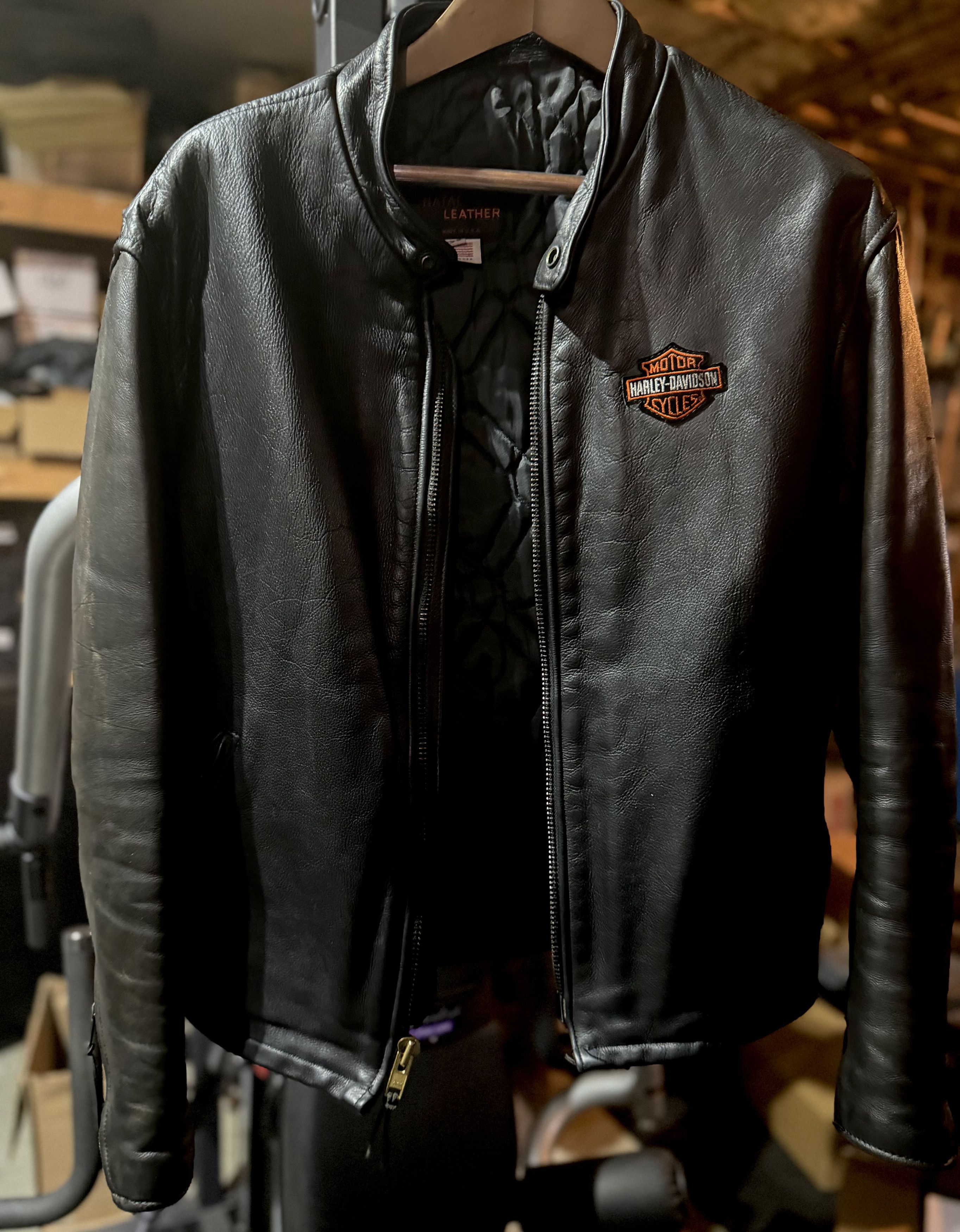 Other Vintage Natal Leather Harley Cafe Racer SZ 48 Excellent!! Size US XXL / EU 58 / 5 - 1 Thumbnail