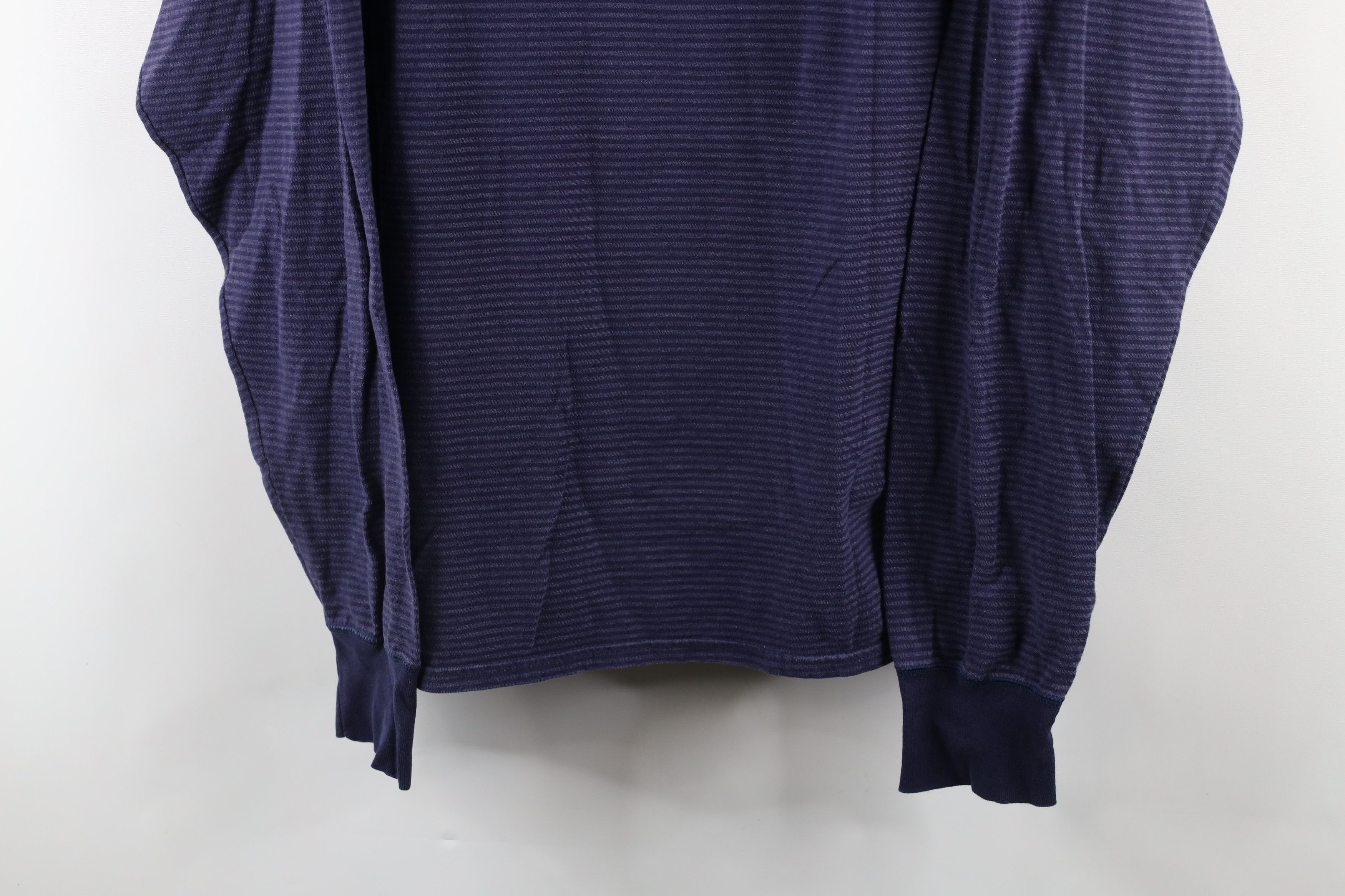 Vintage Vintage 90s Streetwear Long Sleeve Henley T-Shirt Blue Size US XL / EU 56 / 4 - 3 Thumbnail