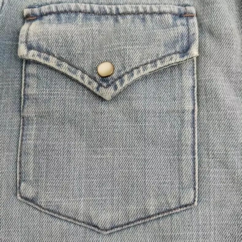 Saint Laurent Paris Saint Laurent Paris SS23 Distressed Effect Lapel Single Bre Size S / US 4 / IT 40 - 4 Thumbnail