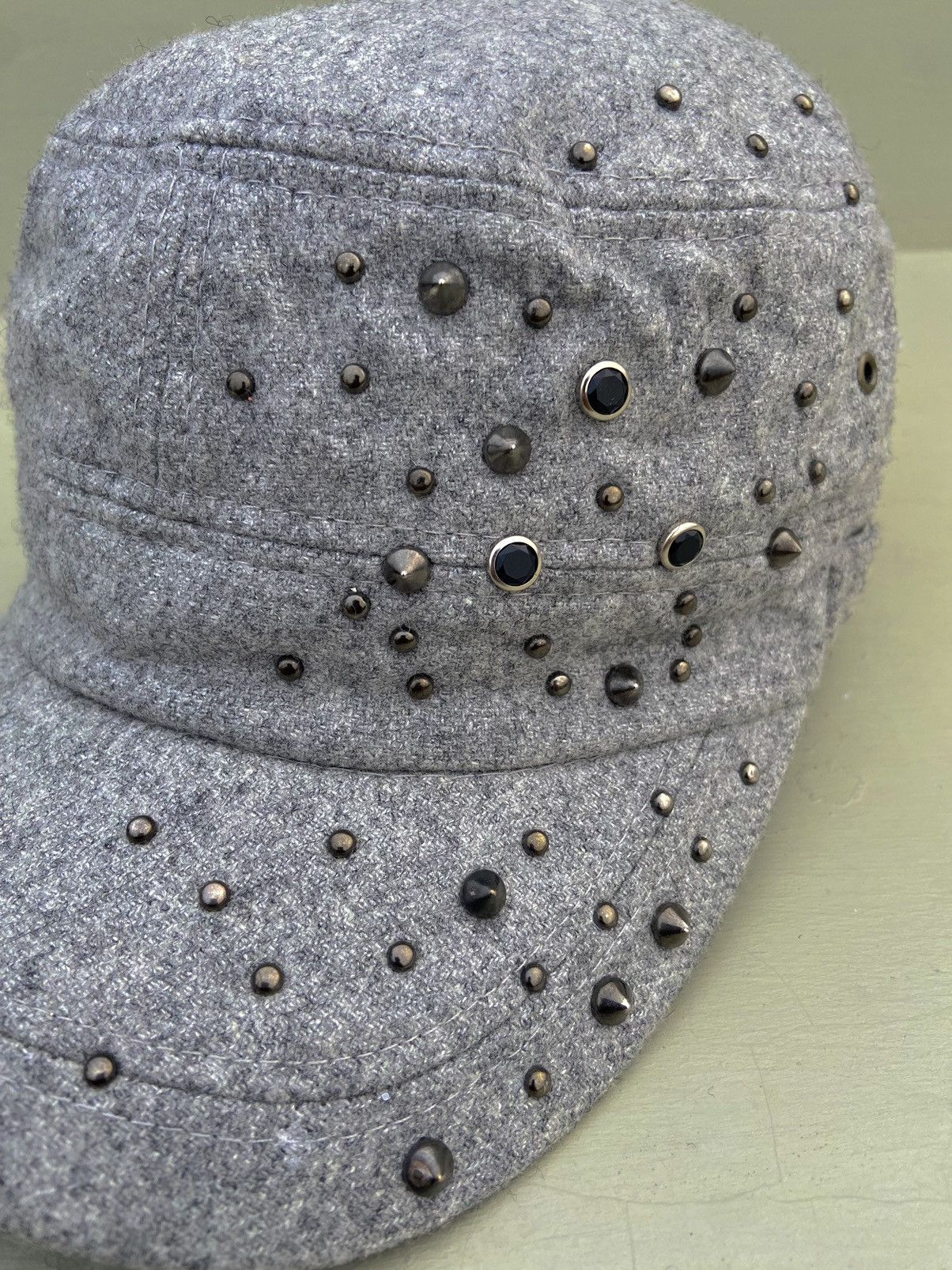 Hysteric Glamour × Japanese Brand × Vintage 2000s studded flagh wool patrol hat Size ONE SIZE - 4 Thumbnail