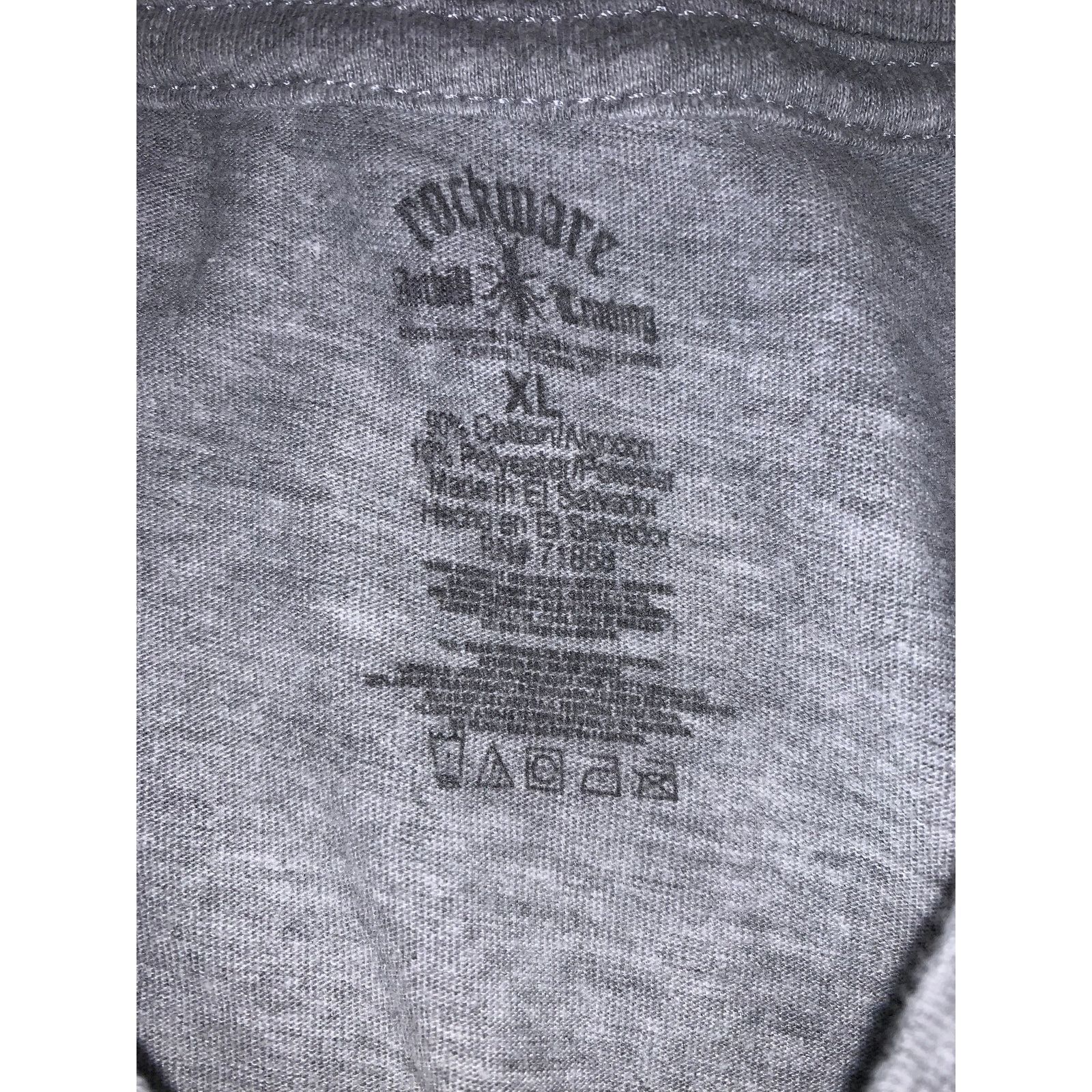 Band Tees × Other AC/DC Back In Black 1980 Grey Women's XL Slim Fit Baby Tee Size XL / US 12-14 / IT 48-50 - 4 Thumbnail