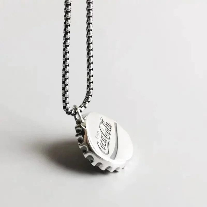 Japanese Brand × Vintage Retro Design Coca Cola Bottle Cap Pendant Necklace Size ONE SIZE - 3 Thumbnail