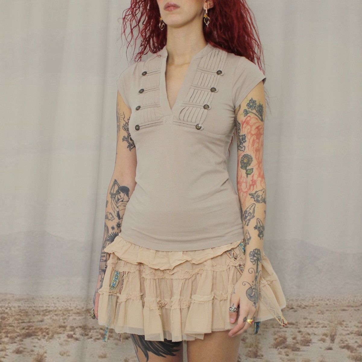 Other 💂🏻BEIGE NAPOLEON TOP💂🏻 Size XS / US 0-2 / IT 36-38 - 2 Thumbnail