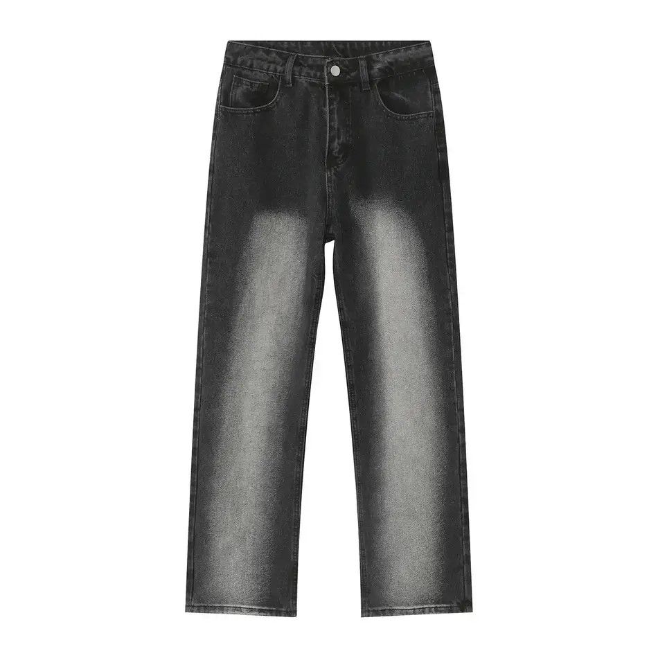 Japanese Brand Retro loose straight leg gradient jeans Size US 32 / EU 48 - 3 Thumbnail