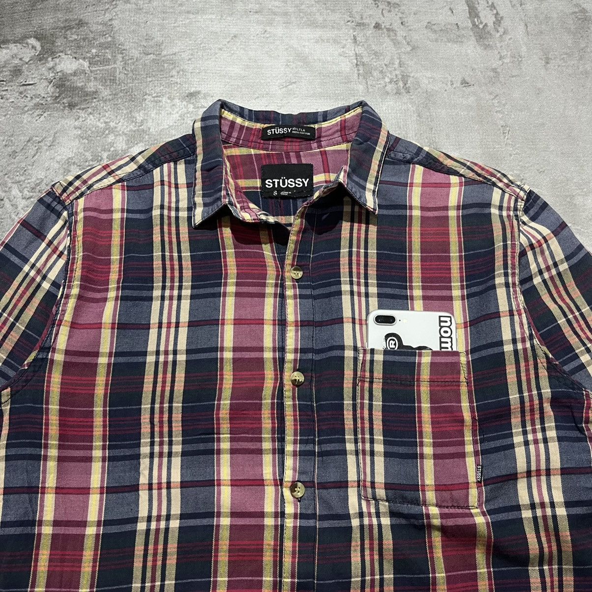 Stussy Vtg Stussy Plaid Button Up Shirt Size US M / EU 48-50 / 2 - 2 Thumbnail