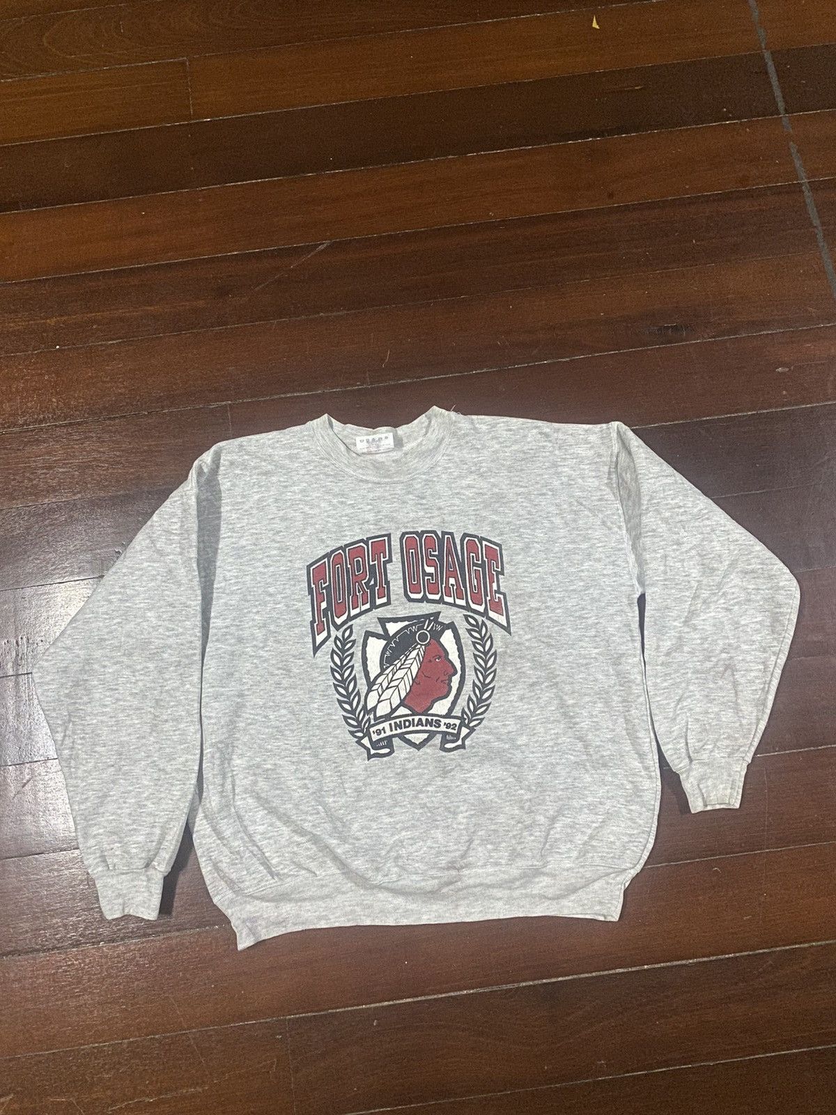 Vintage VINTAGE 90s FORT OSAGE indian over print Size US XL / EU 56 / 4 - 1 Thumbnail