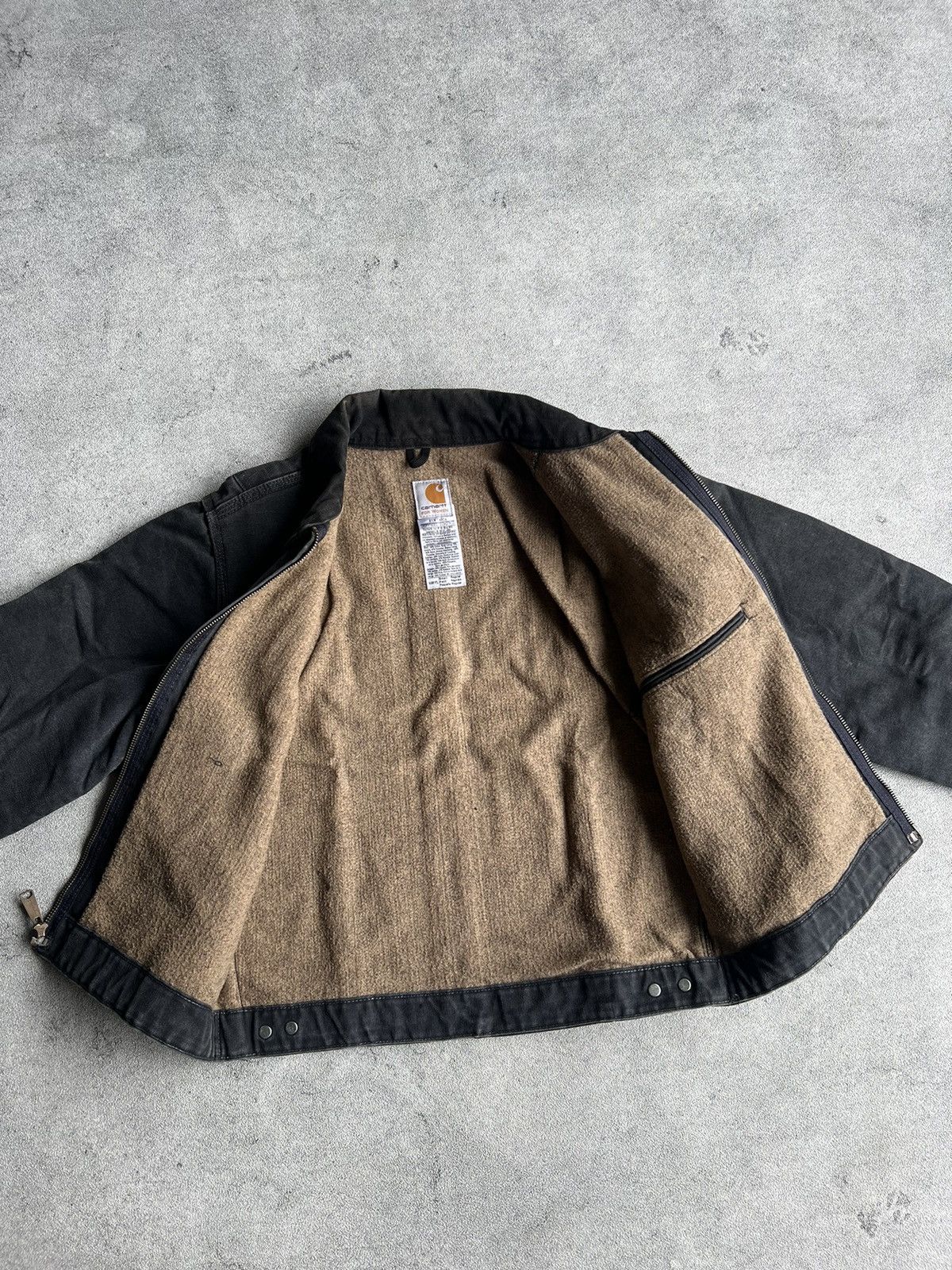 Carhartt × Vintage Carhartt Detroit Jacket WJ097 PTL / Petrol Gray 2007 Size US S / EU 44-46 / 1 - 5 Thumbnail