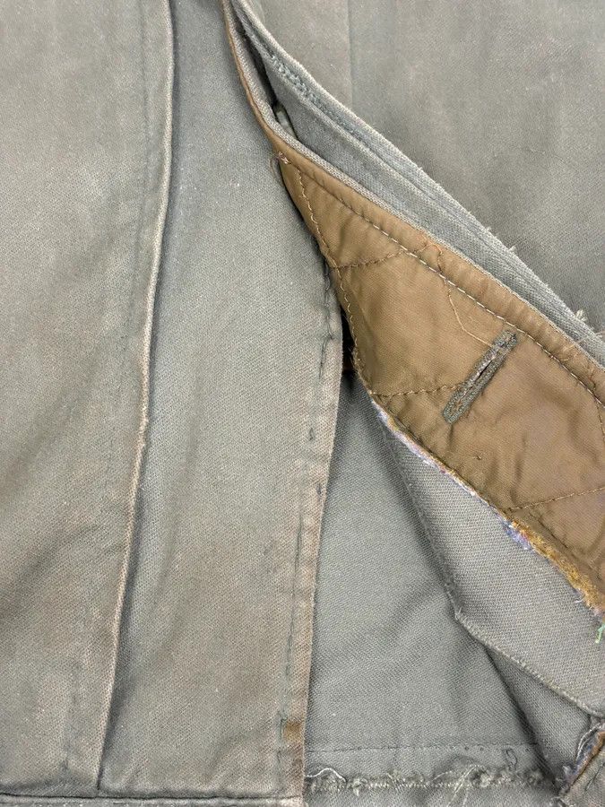 Vintage 1960s U.S. Army Khaki Military Fur Collar Jacket Size US S / EU 44-46 / 1 - 10 Thumbnail