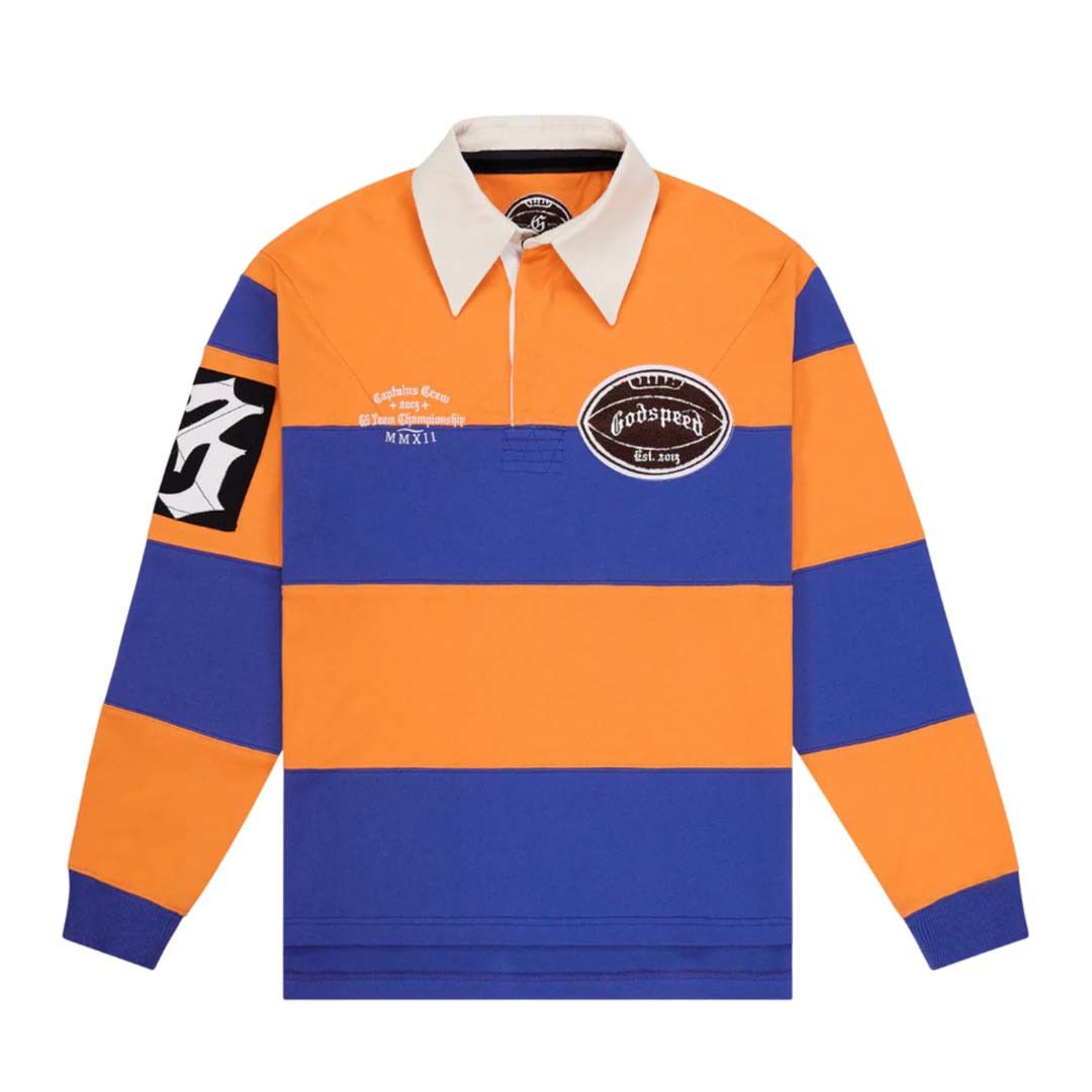 Godspeed Field Rugby Shirt Orange Blue Size US XS / EU 42 / 0 - 1 Thumbnail