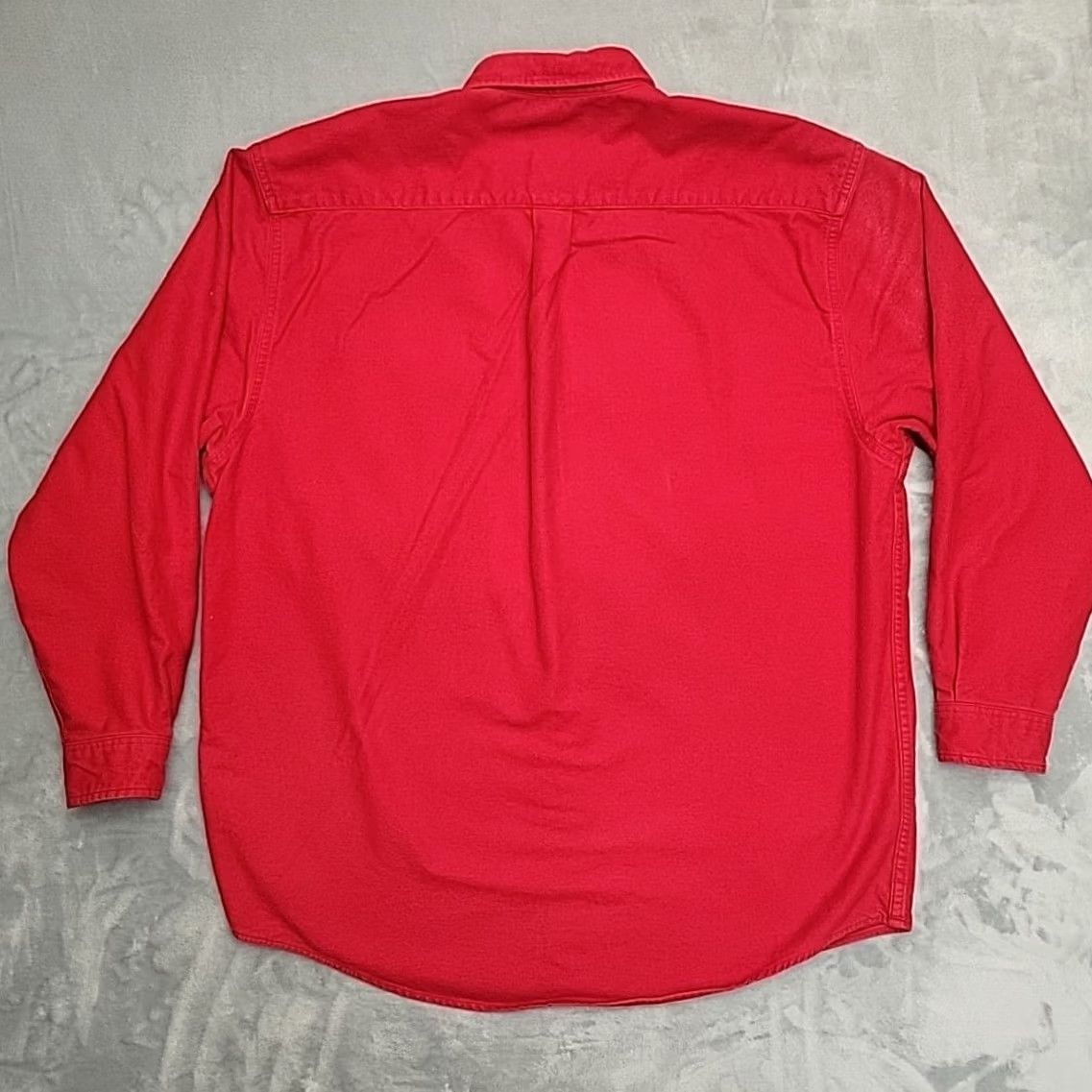 Eddie Bauer VINTAGE Eddie Bauer Shirt Mens XLT Red Flannel Outdoor 90s Button-Up Collared Cotton Chamois Tall Read Size US XL / EU 56 / 4 - 7 Thumbnail