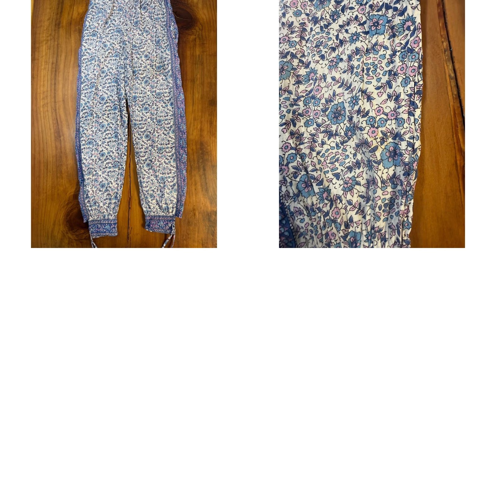 Vintage VINTAGE Starina India Jumpsuit Boho 1970s Blue Cotton L Women's Size 36" / US 14 / IT 50 - 8 Thumbnail