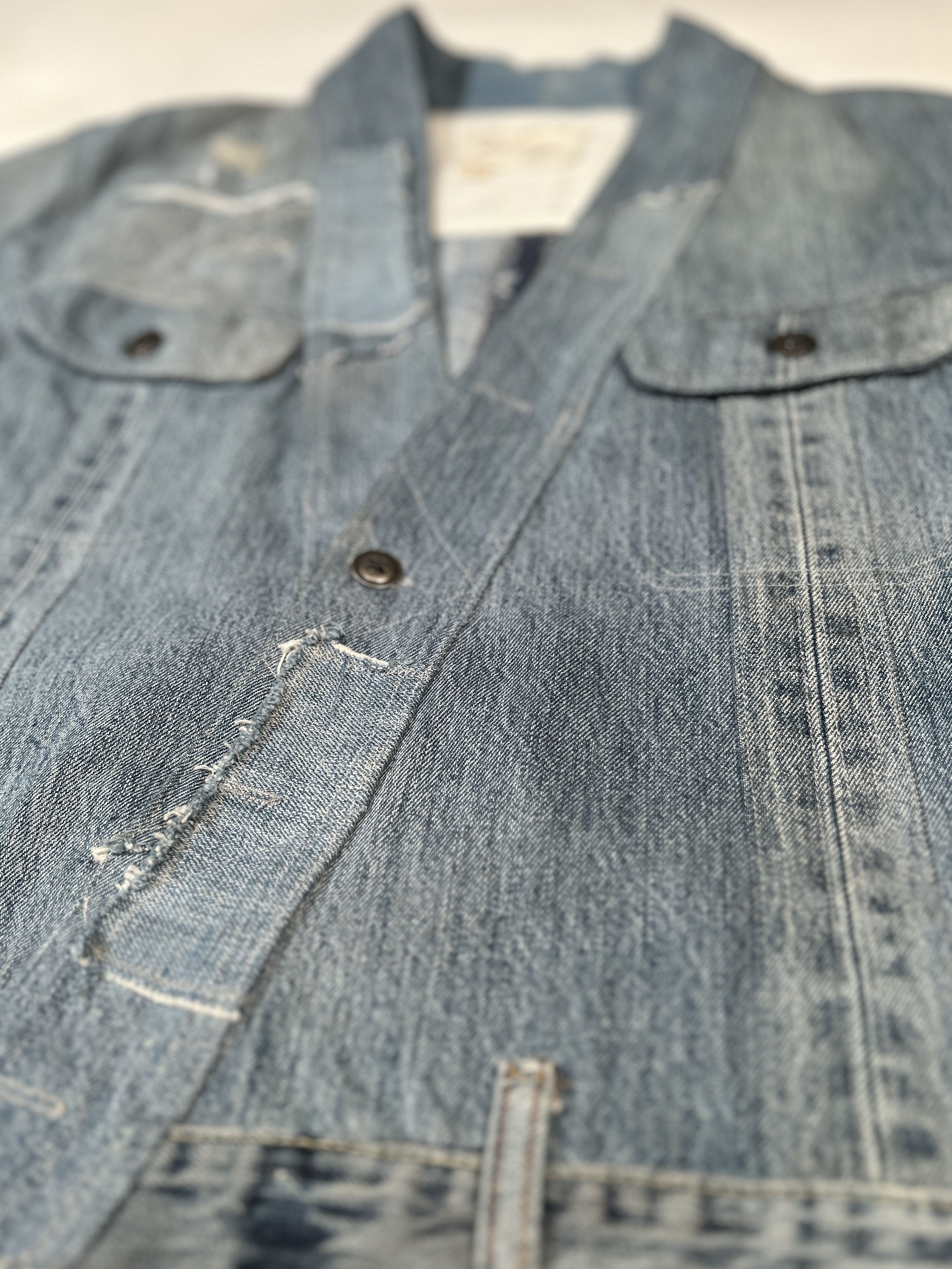 Greg Lauren GREG LAUREN VINTAGE DENIM GL1 KIMONO JACKET Size US M / EU 48-50 / 2 - 4 Thumbnail