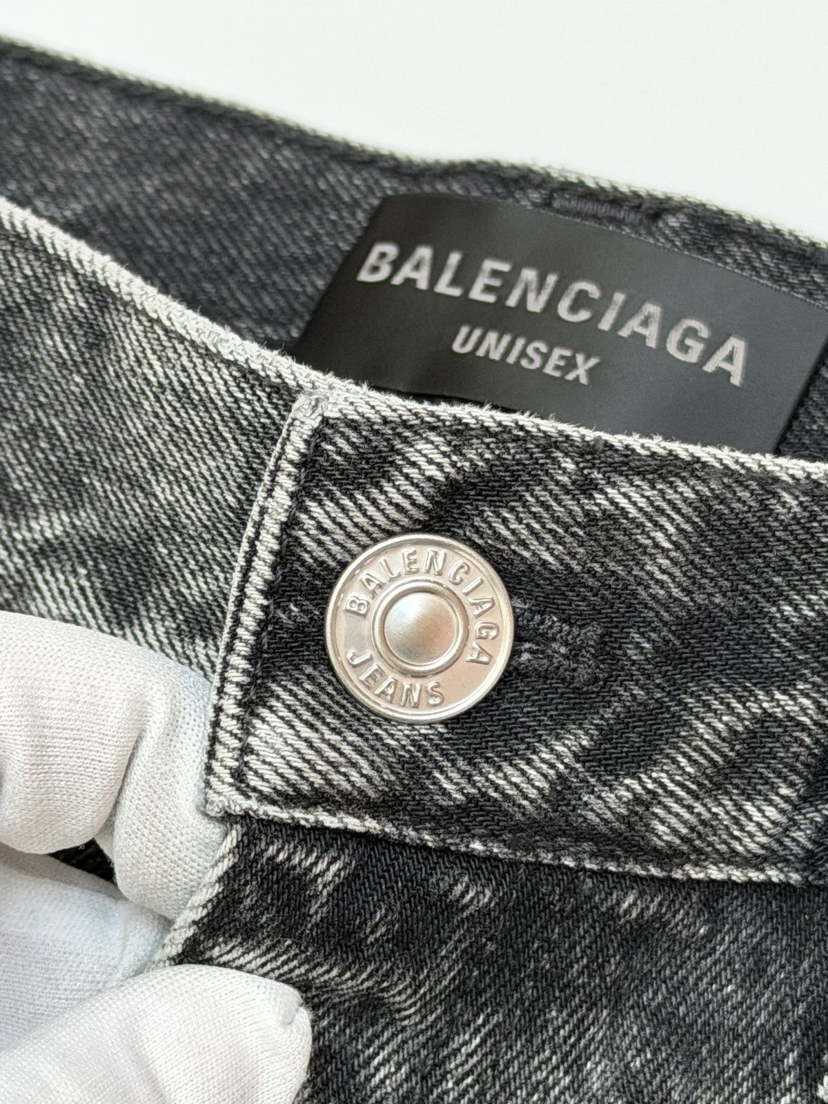 Balenciaga AW22 Lost Tape Japanese Wash Denim Flare Pants