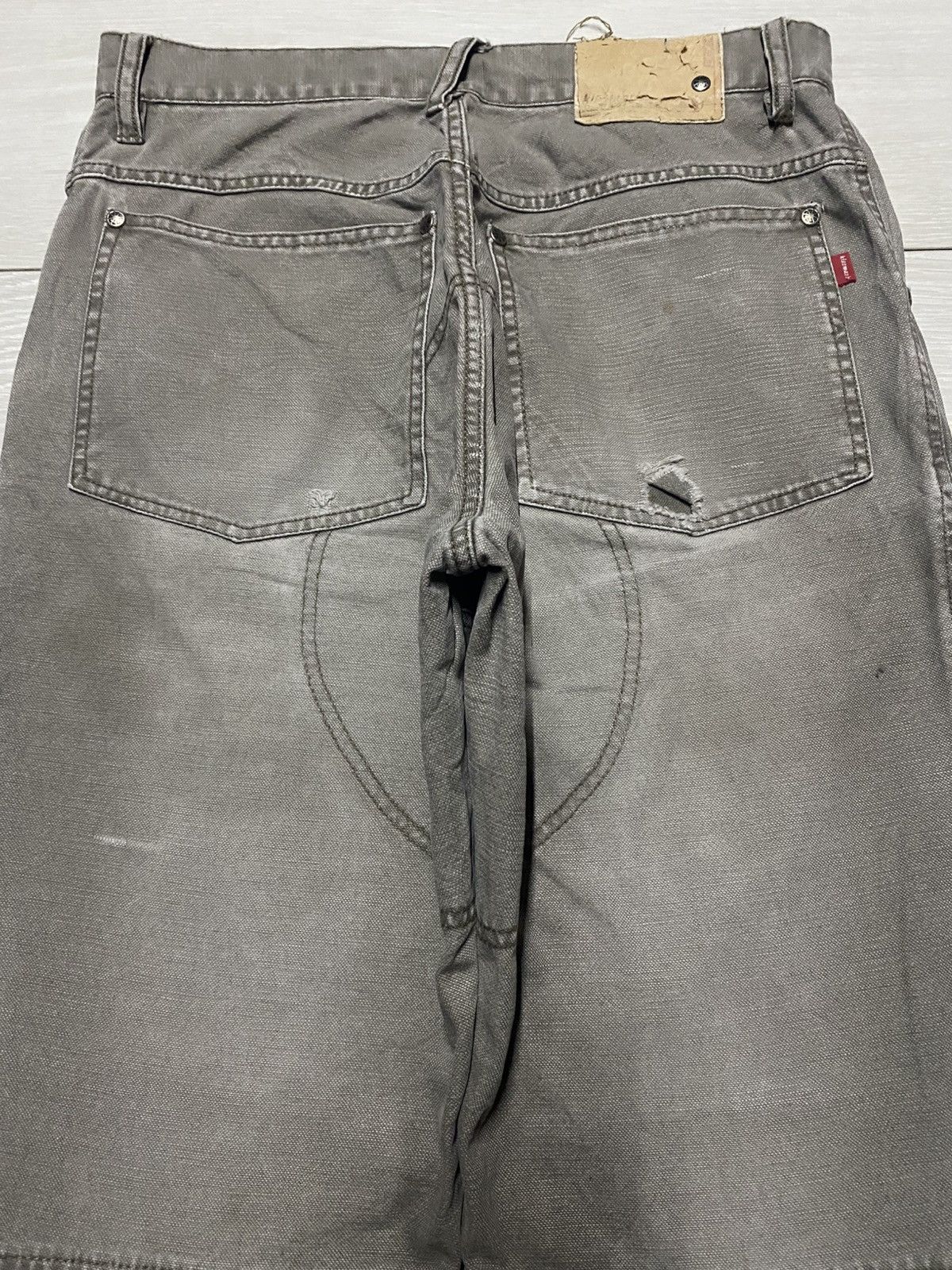 Japanese Brand Vintage Kiss Mark Japan Double Knee Loose Baggy Jeans Size US 30 / EU 46 - 4 Thumbnail