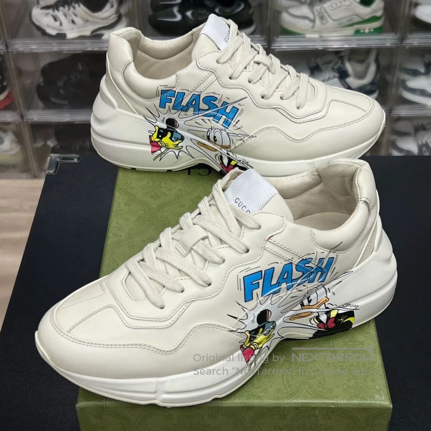 Gucci gucci disney rhyton donald duck sneakers. Size US 7.5 / EU 40-41 - 1 Thumbnail
