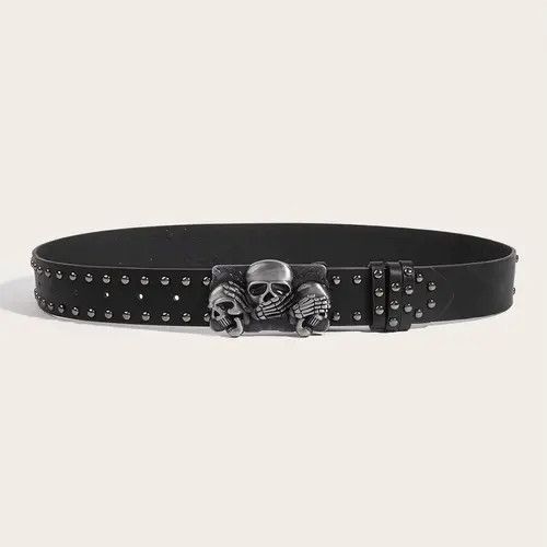 VIBE Skull Rivet Belts Size ONE SIZE - 2 Thumbnail