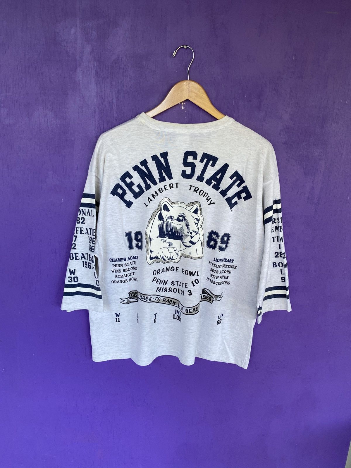 Other Vintage 90s Long Gone Penn state Nittany lions long-sleeve Size US XL / EU 56 / 4 - 2 Thumbnail