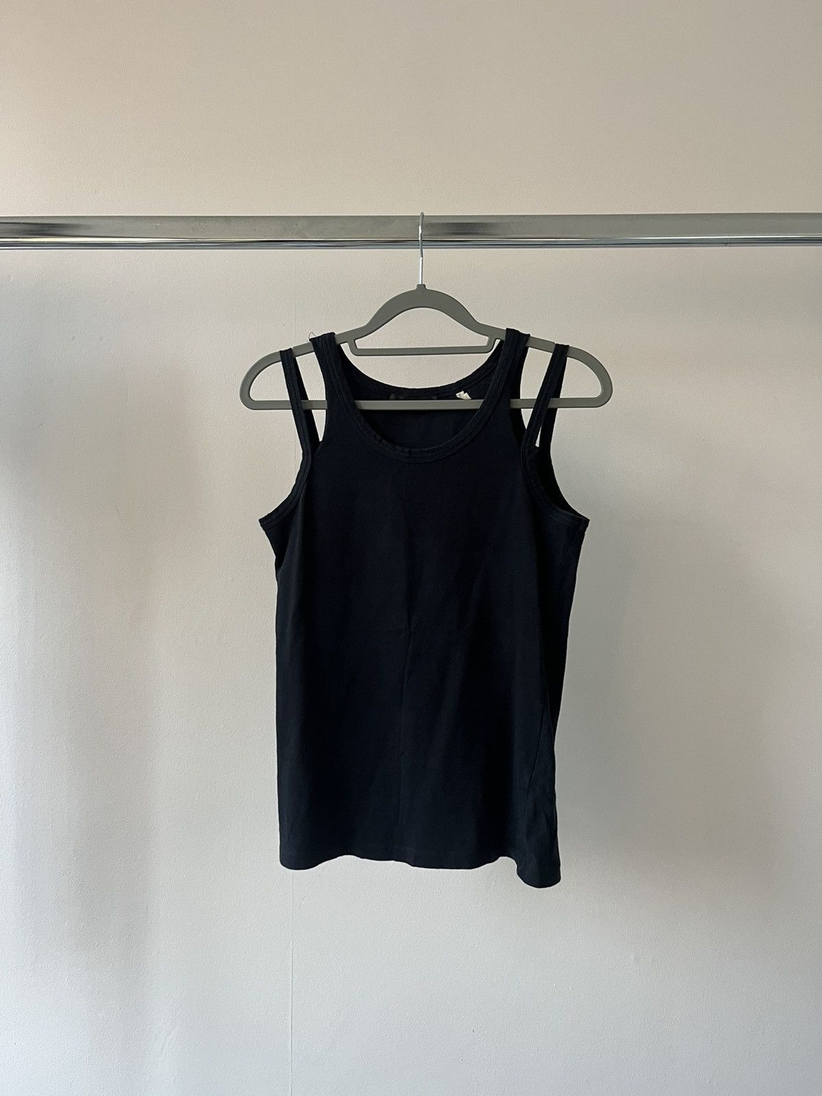 Helmut Lang AW97 Union Jack rubber tank top | Grailed