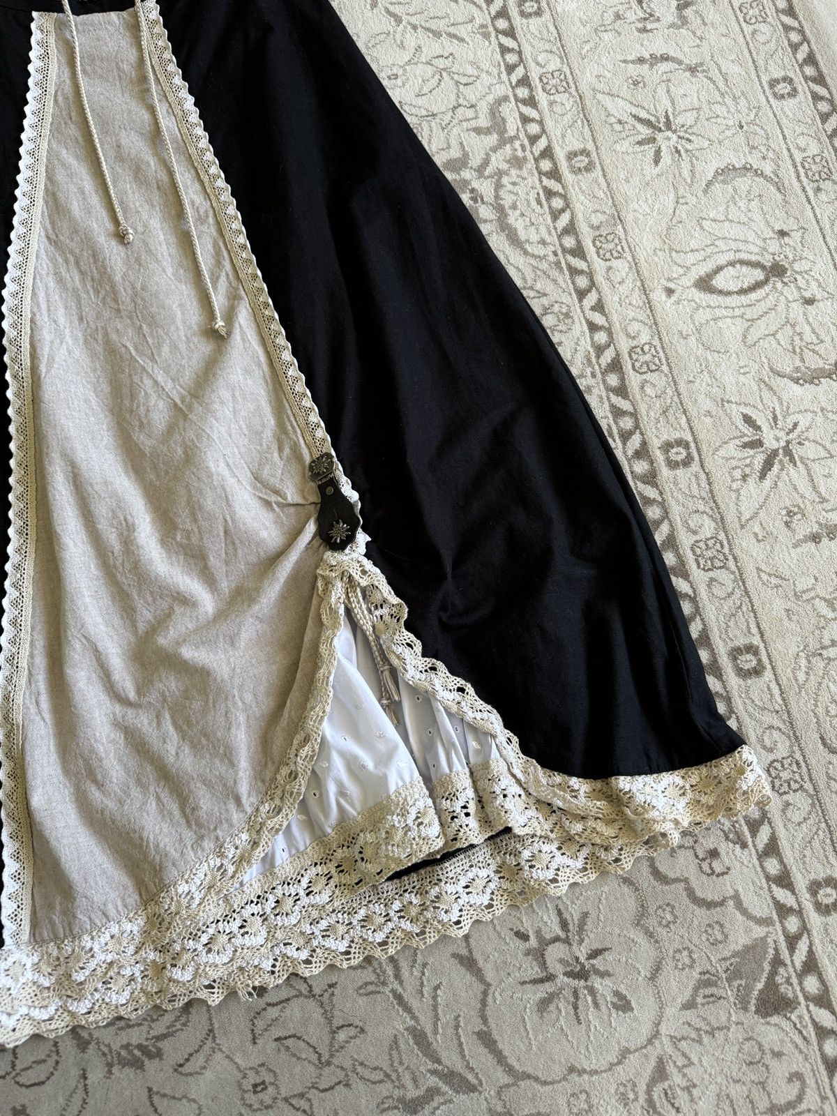 Hysteric Glamour Vintage Stockerpoint Fairy Core Maxi Skirt Gothic Vibe Y2K Size 30" / US 8 / IT 44 - 7 Thumbnail