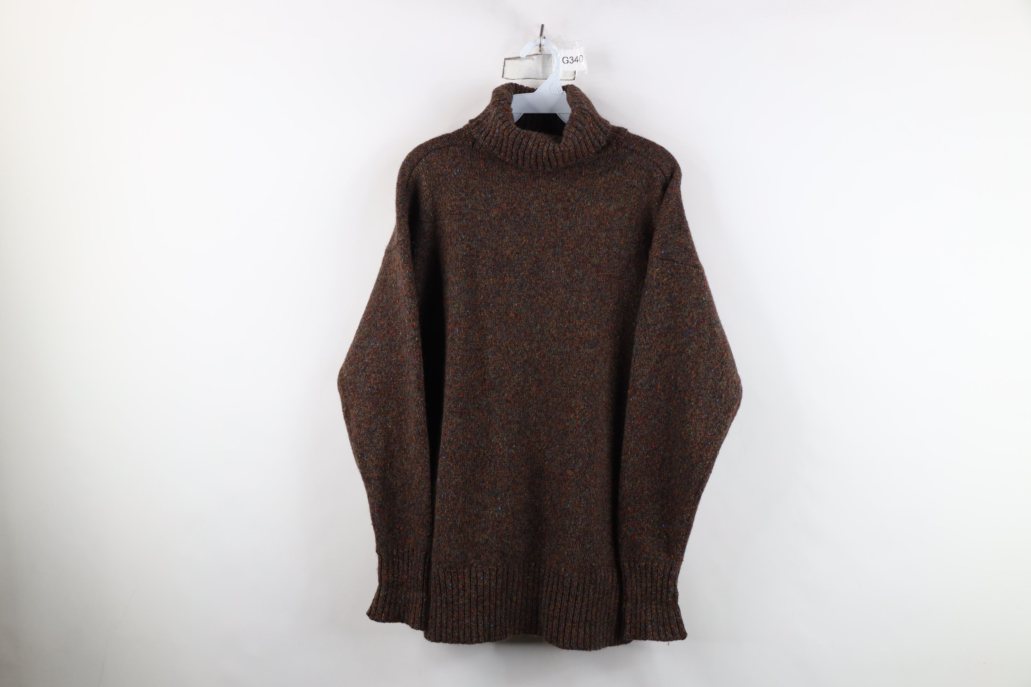 Vintage Vintage 90s Streetwear Wool Knit Turtleneck Sweater USA Size XL / US 12-14 / IT 48-50 - 1 Thumbnail