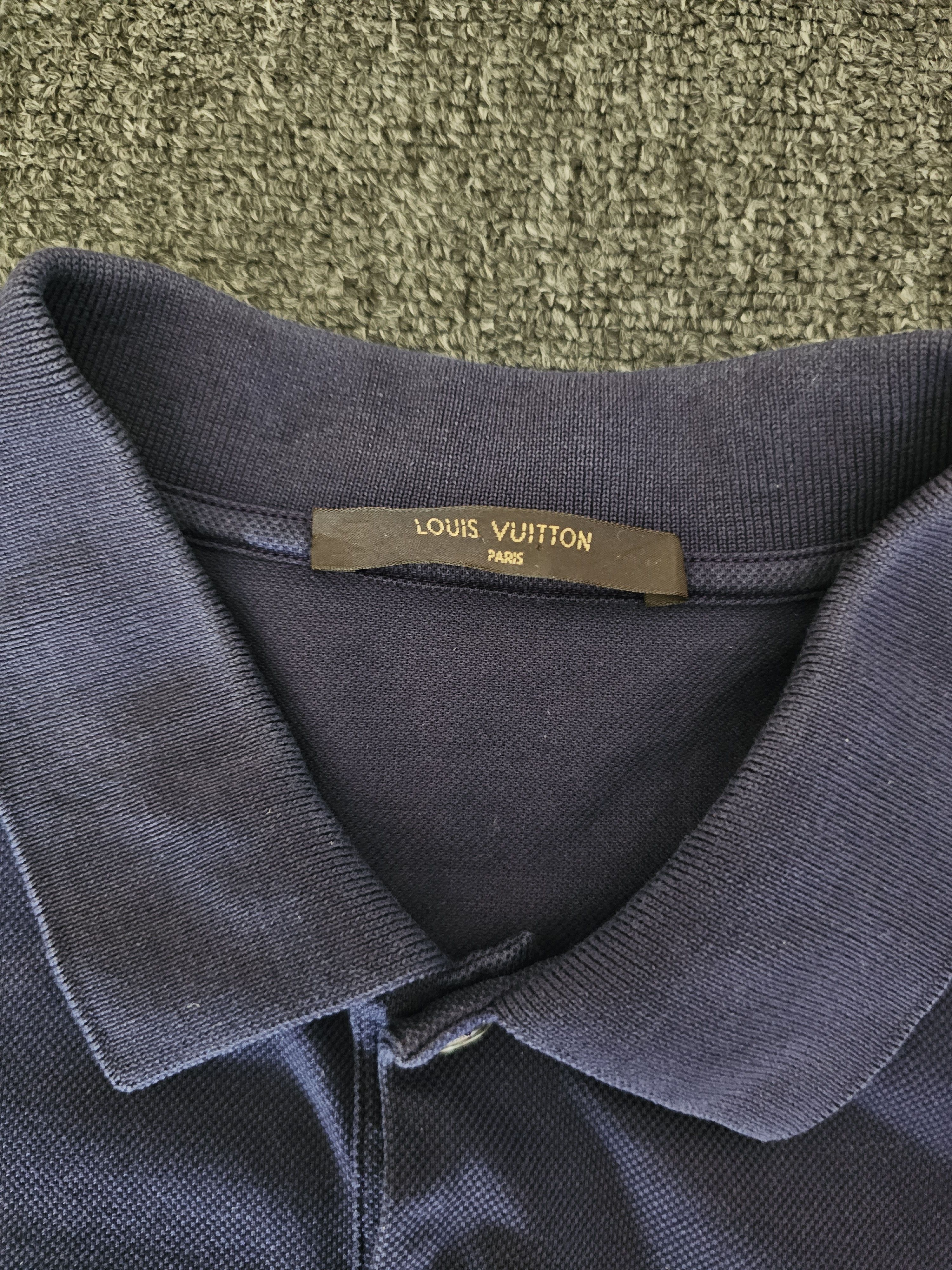 Louis Vuitton Louis Vuitton Men's Blue and Purple Polo Shirt Size XL Size US XL / EU 56 / 4 - 3 Thumbnail