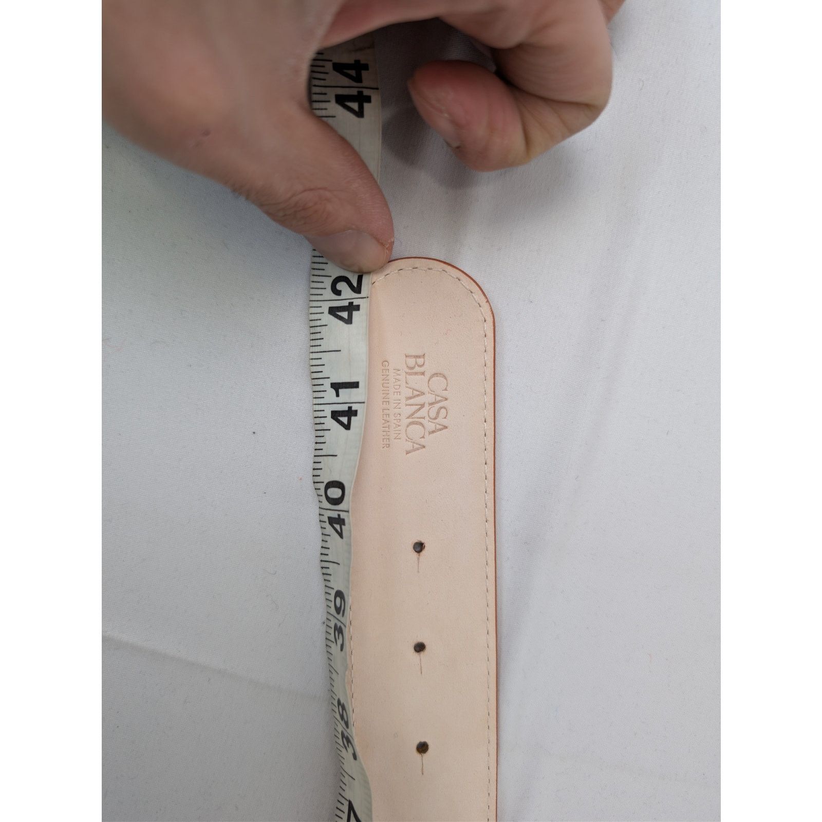 Casablanca o1rshd1 Size: 105cm / Men's Leather CC Logo Buckle Belt Tan Size 42 - 15 Thumbnail