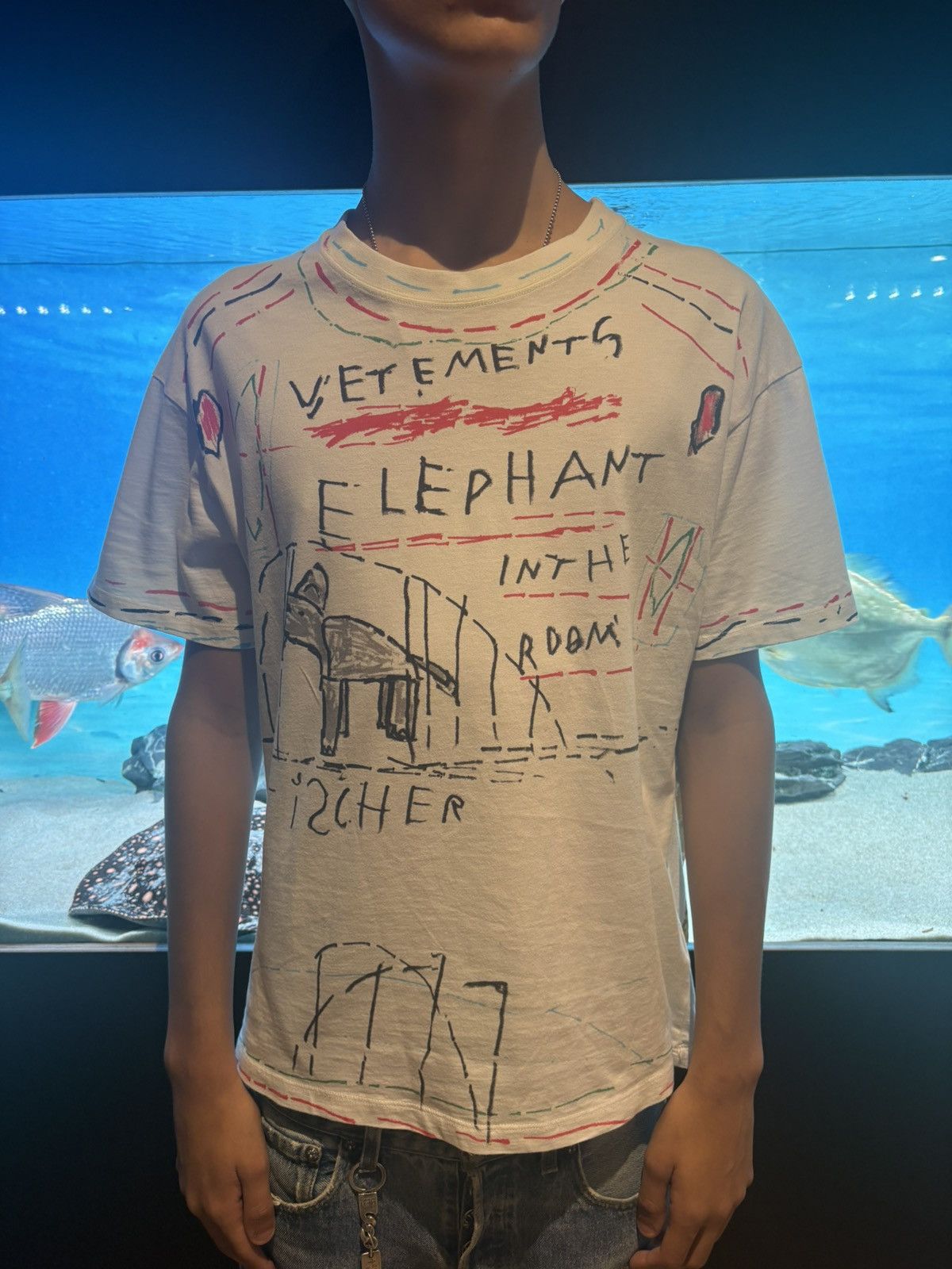 Vetements Vetements FW18 Elephant In The Room Tee Size US XS / EU 42 / 0 - 1 Thumbnail