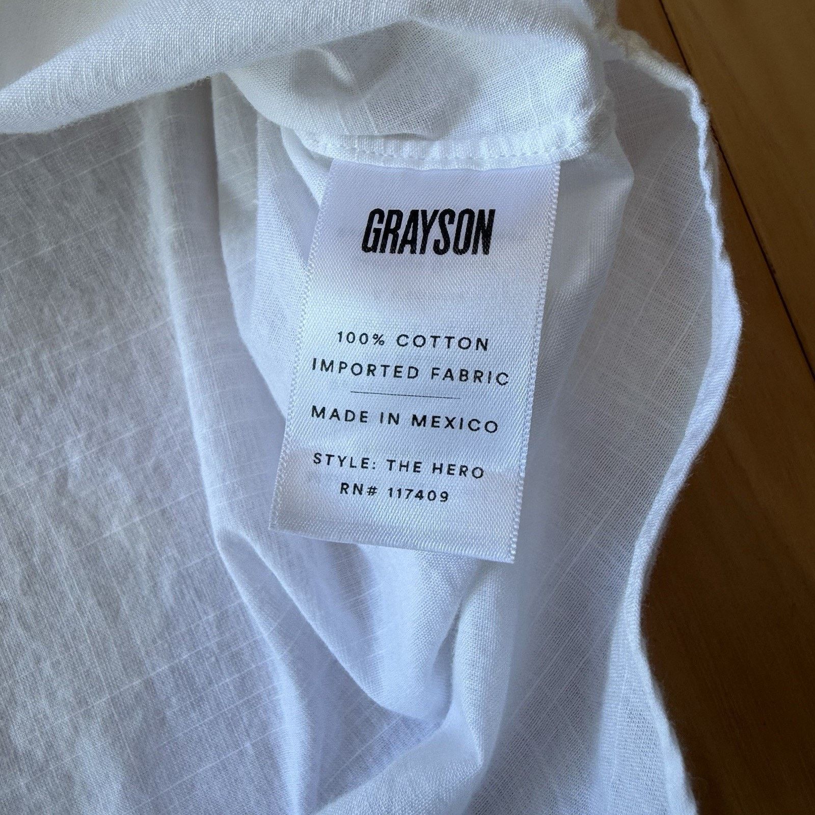 Other Grayson The Hero Shirt Women's 3 White Button Up 100% Cotton Size M / US 6-8 / IT 42-44 - 6 Thumbnail