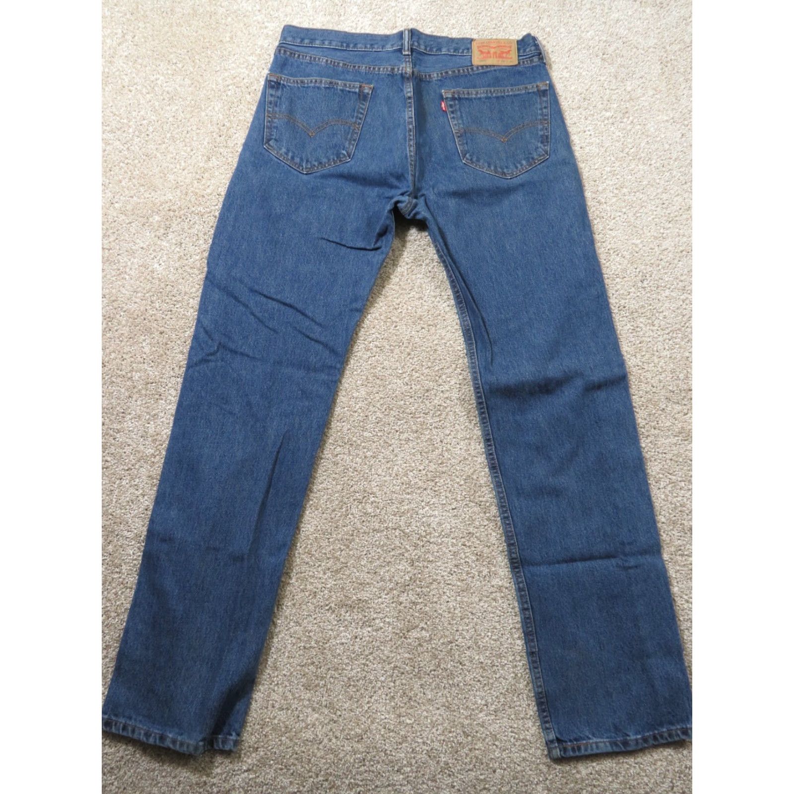 Levi's VTG Levi's 505 Jeans Denim Straight Leg Regular Fit 36X35 Men's Blue Pants Reg Zip 5-Pocket Design Size US 36 / EU 52 - 7 Thumbnail