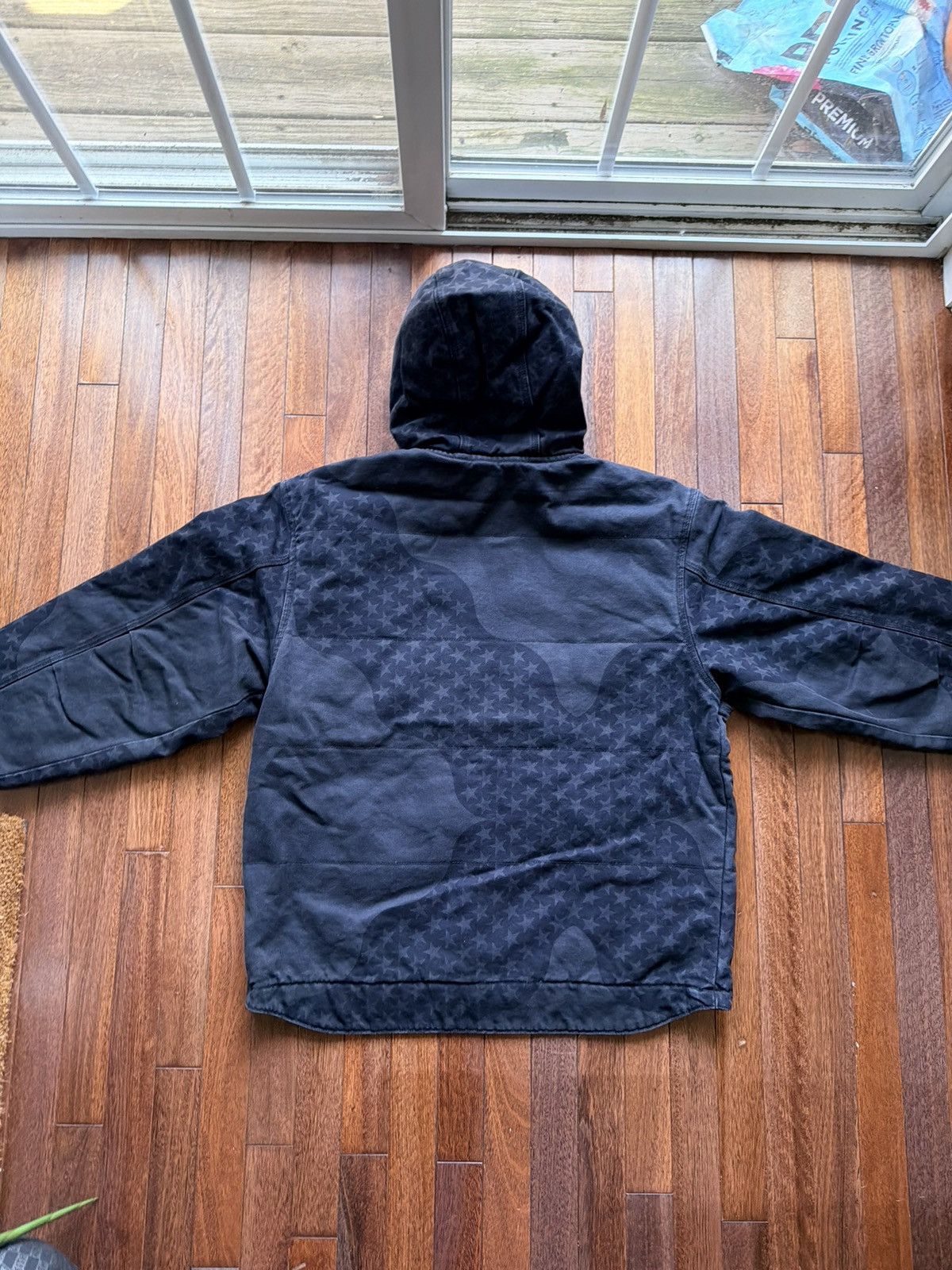 Supreme Supreme Flag Quilted Hooded Work Jacket - black - Large Size US L / EU 52-54 / 3 - 4 Thumbnail