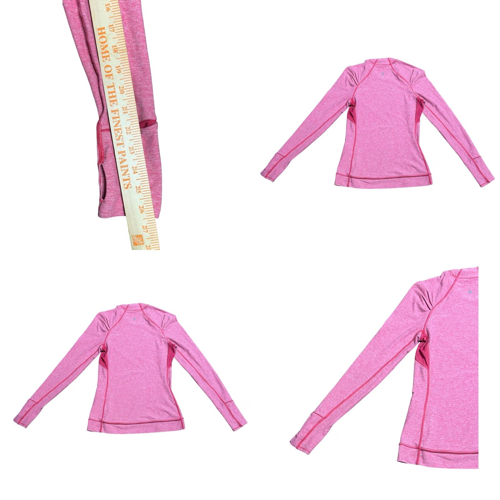 Lululemon Lululemon Top Sz 6 Think Fast Long Sleeve Pink Heathered Boom Juice Women's Shirt Activewear Running Yoga Cross Training Athletic Define Size M / US 6-8 / IT 42-44 - 8 Thumbnail