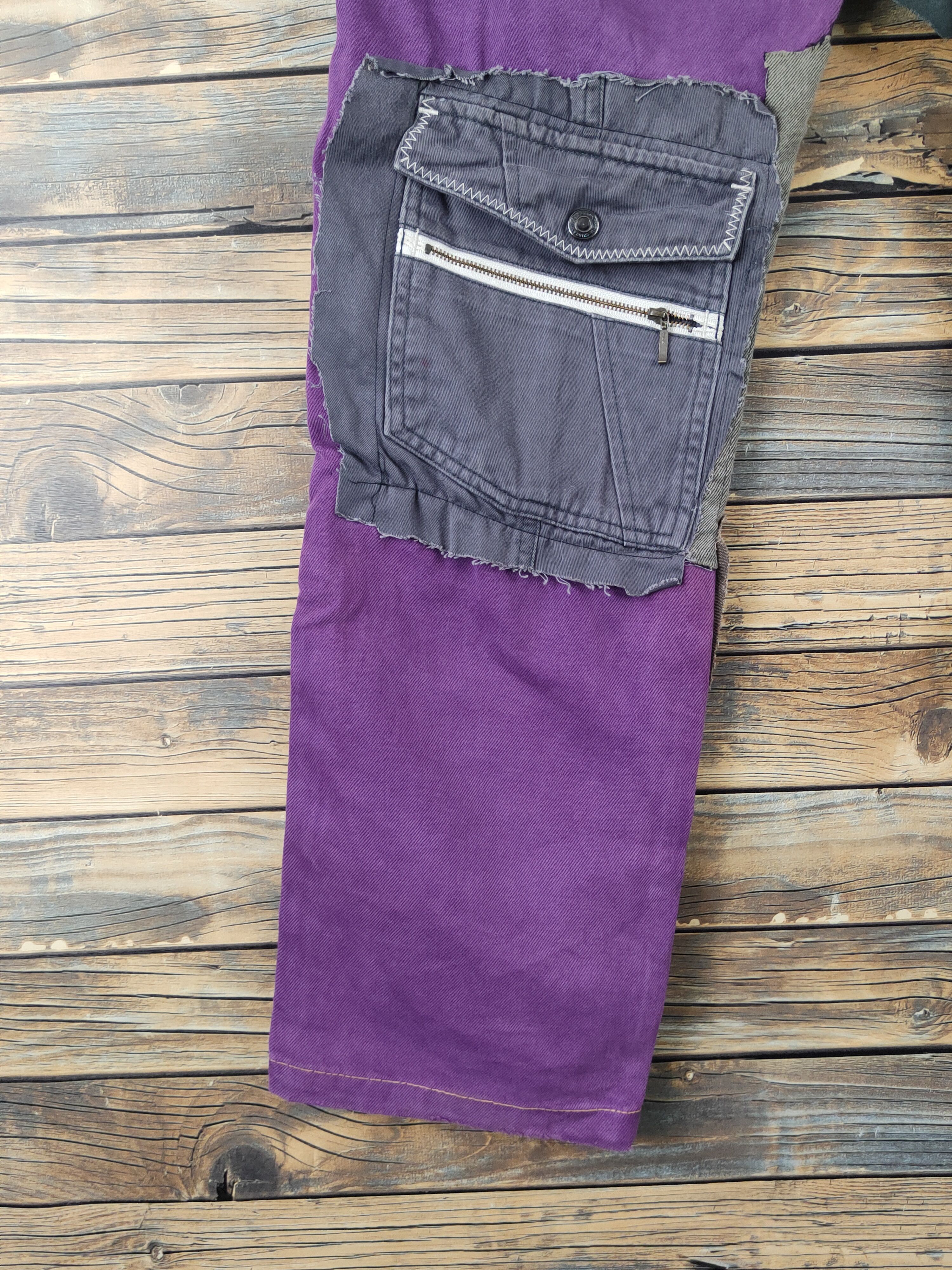 Levi's DL Levis multipocket reconstruct ripped Patched denim #W1870 Size US 32 / EU 48 - 9 Thumbnail