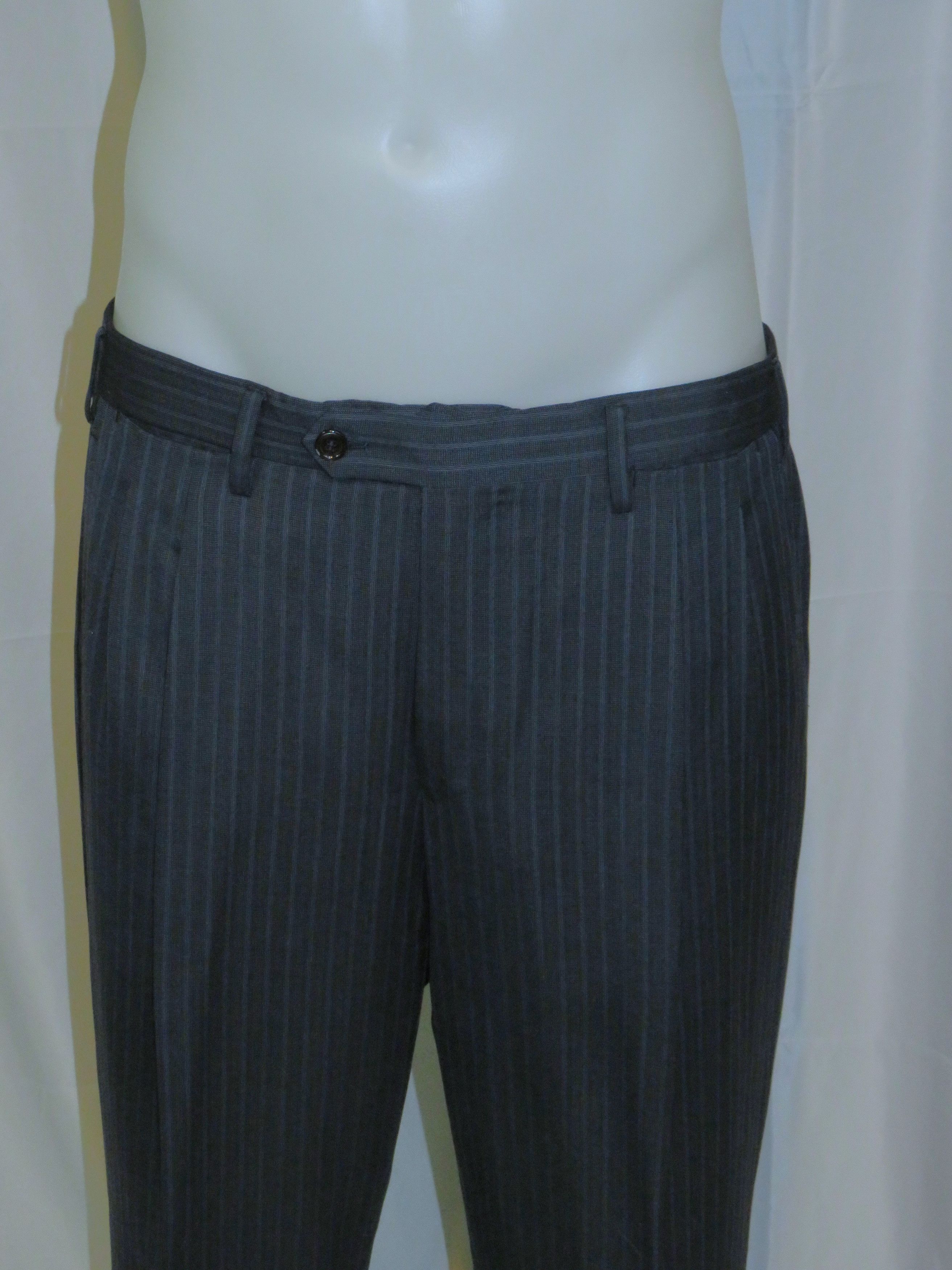Other Marcello Vero x D’avenza Cashmere Blue Stripe Suit 43R Size 42R - 15 Thumbnail
