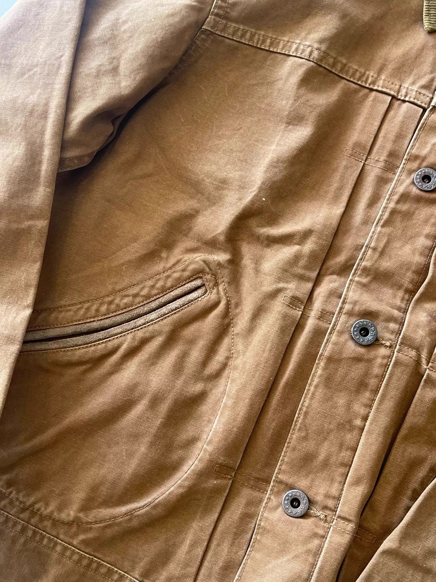 RRL Ralph Lauren RRL Vintage Classic Brown Corduroy Collar Work Jacket S Size US S / EU 44-46 / 1 - 3 Thumbnail