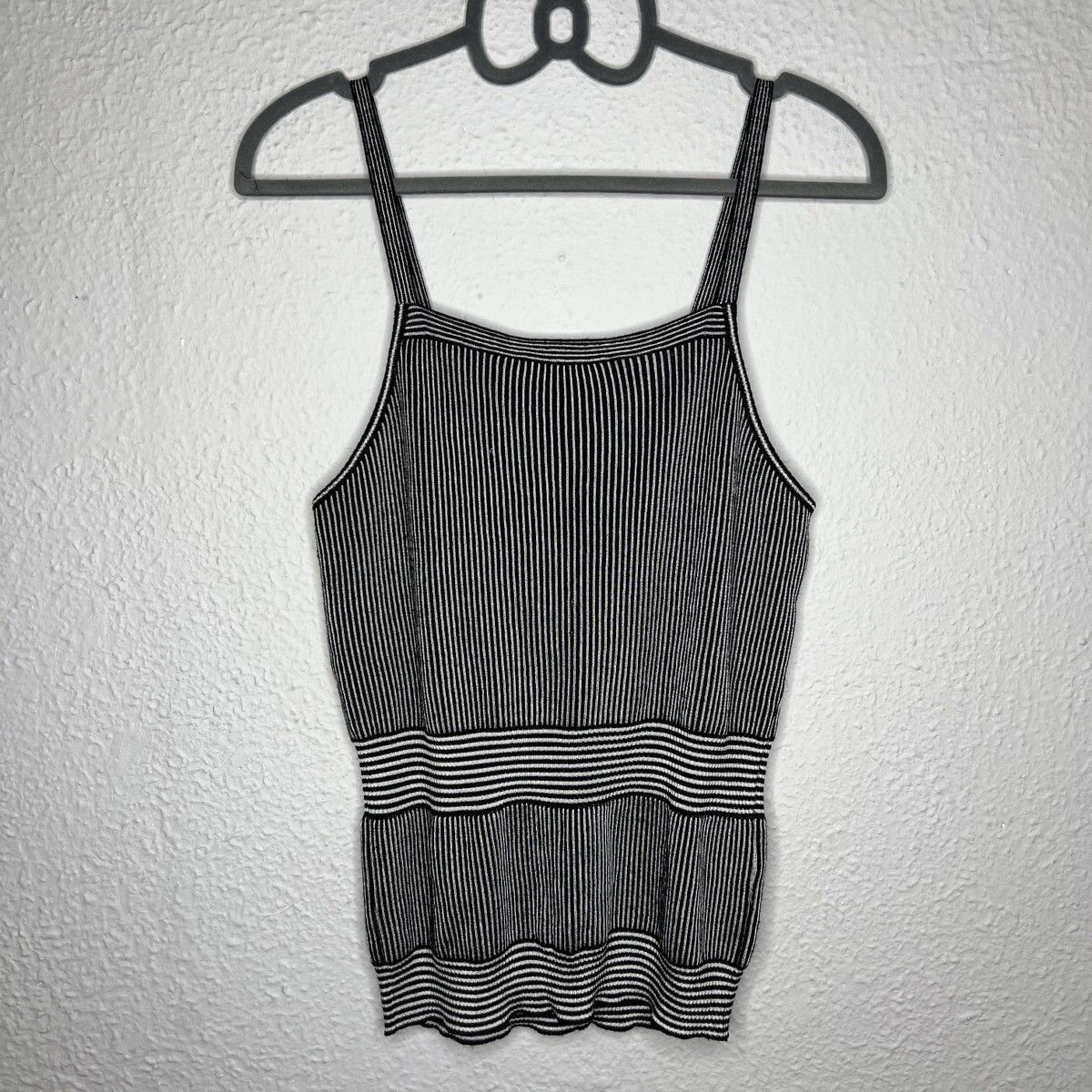 Christian Dior Monsieur Christian Dior Paris Vintage Top Striped Buttons Black White Size M / US 6-8 / IT 42-44 - 7 Thumbnail