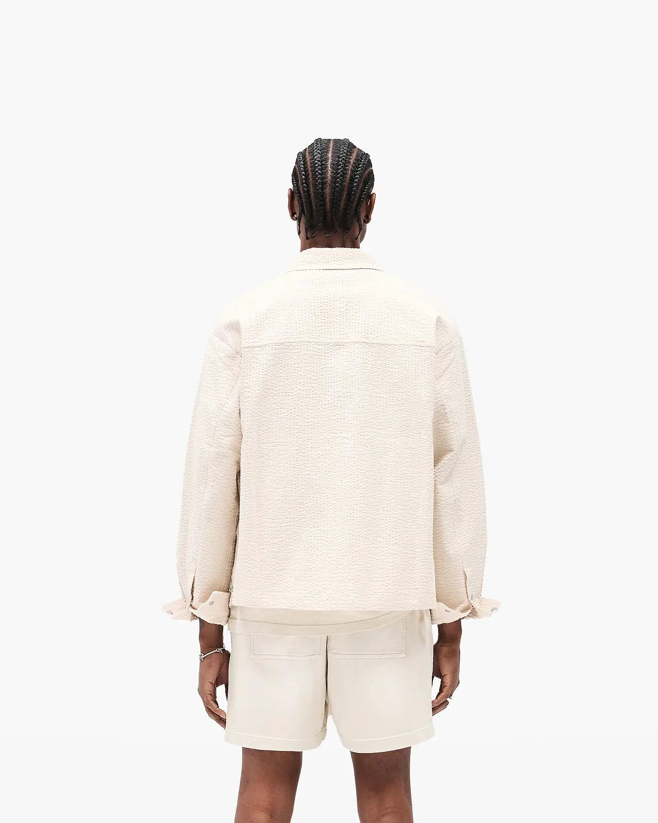 Represent Clo. o1mle1125 Textured Long Sleeve Shirt in Neutrals Size US XXL / EU 58 / 5 - 2 Thumbnail