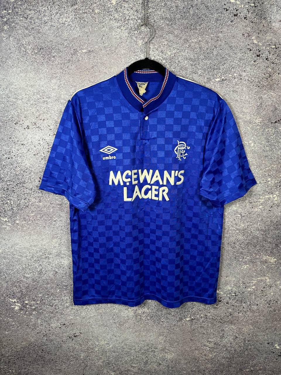 Umbro 80's Vintage Rangers Glasgow 1987/90 Umbro Soccer Jersey Size US M / EU 48-50 / 2 - 1 Thumbnail