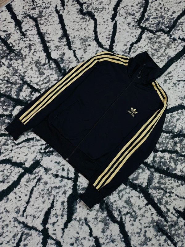Adidas Adidas zip track jacket black gold 40 Size S / US 4 / IT 40 - 2 Thumbnail