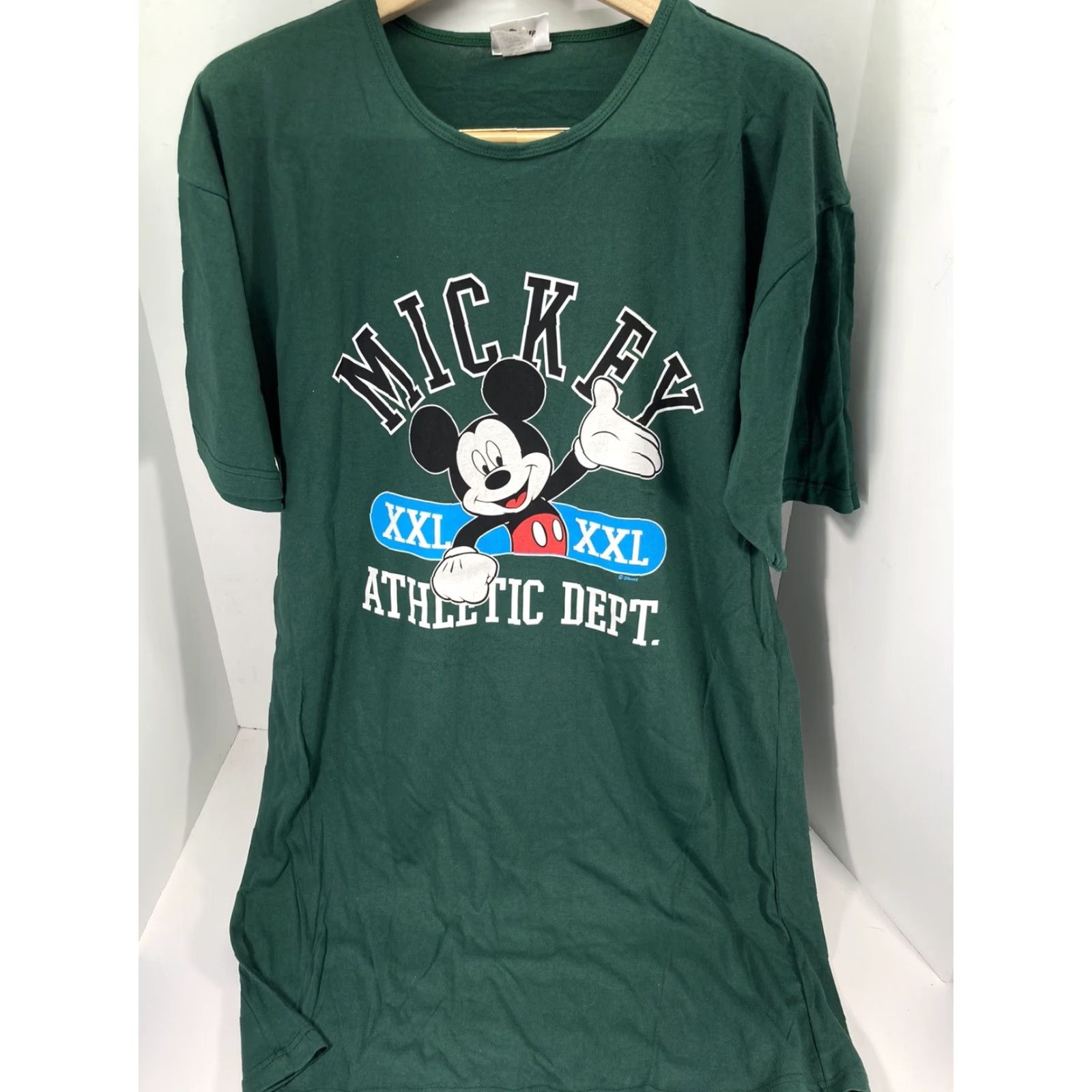 Disney VINTAGE Walt Disney World Sleep Shirt Women OSFA Green Mickey Mouse NWOT NOS Shirts Size ONE SIZE - 2 Thumbnail