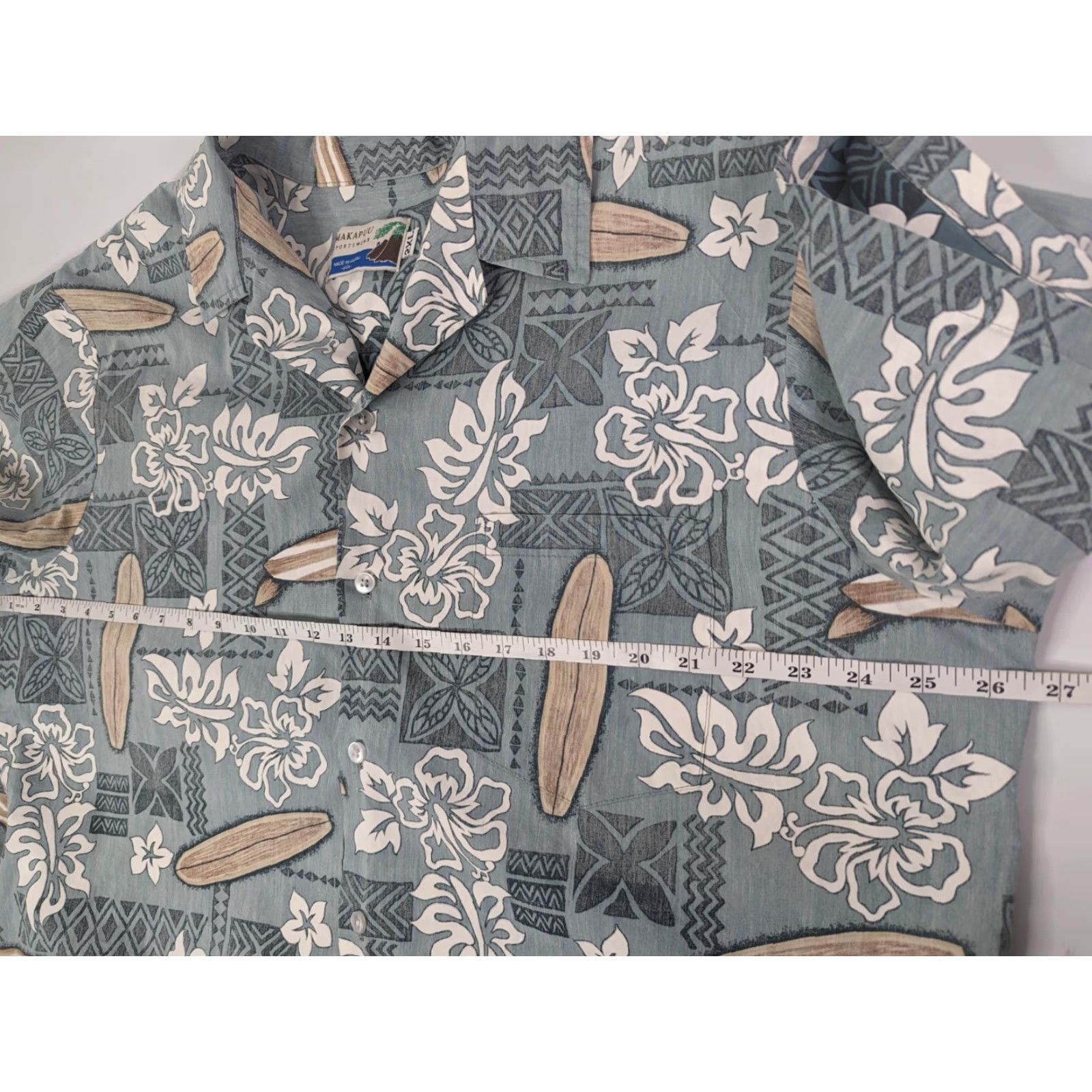 ALOHAS VINTAGE Makapuu Hawaiian Shirt Aloha Surfboards Floral Short Sleeve Men's 2XL Size US XXL / EU 58 / 5 - 6 Thumbnail