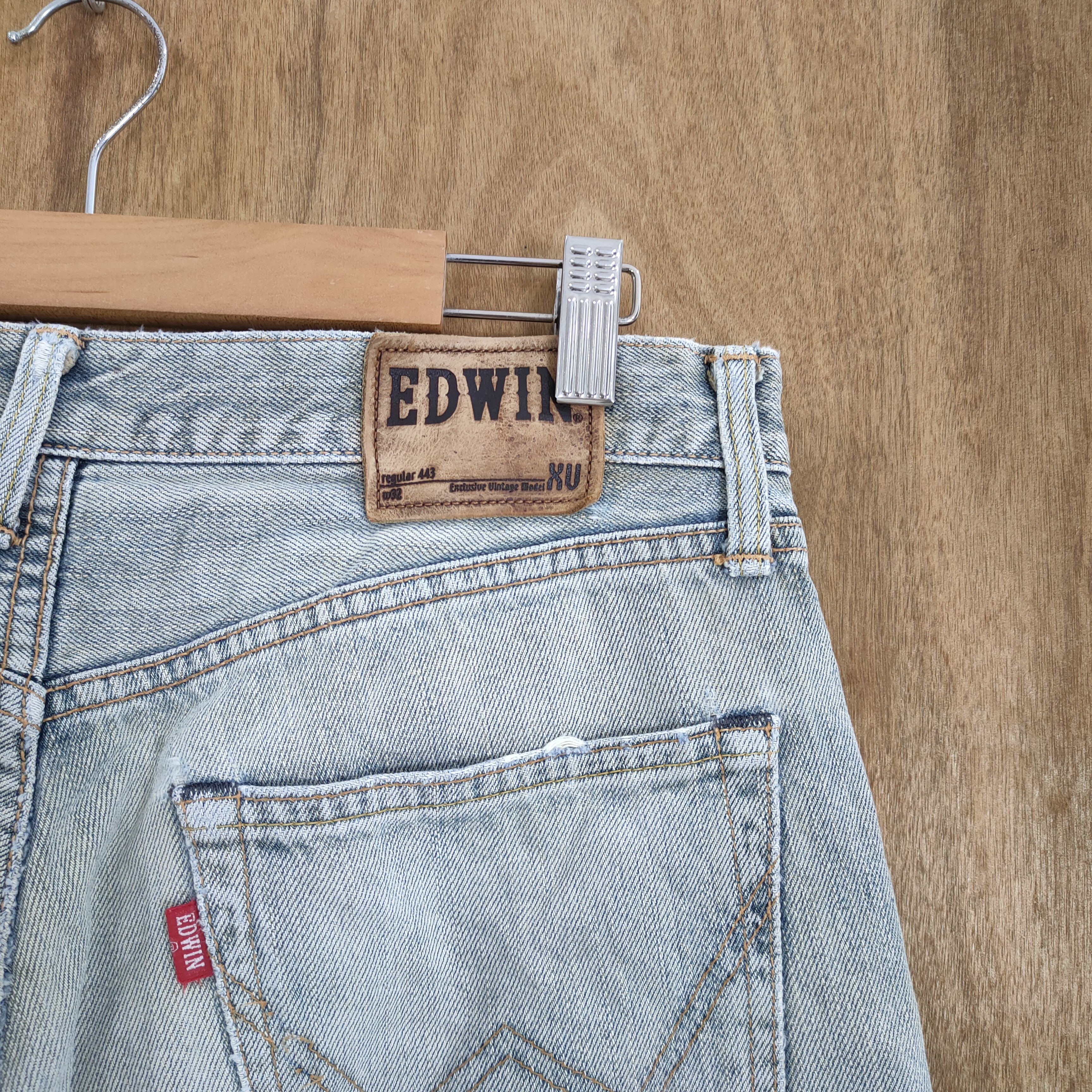 Edwin VINTAGE JAPANESE FADED DISTRESSED JEANS PANTS Size US 32 / EU 48 - 10 Thumbnail