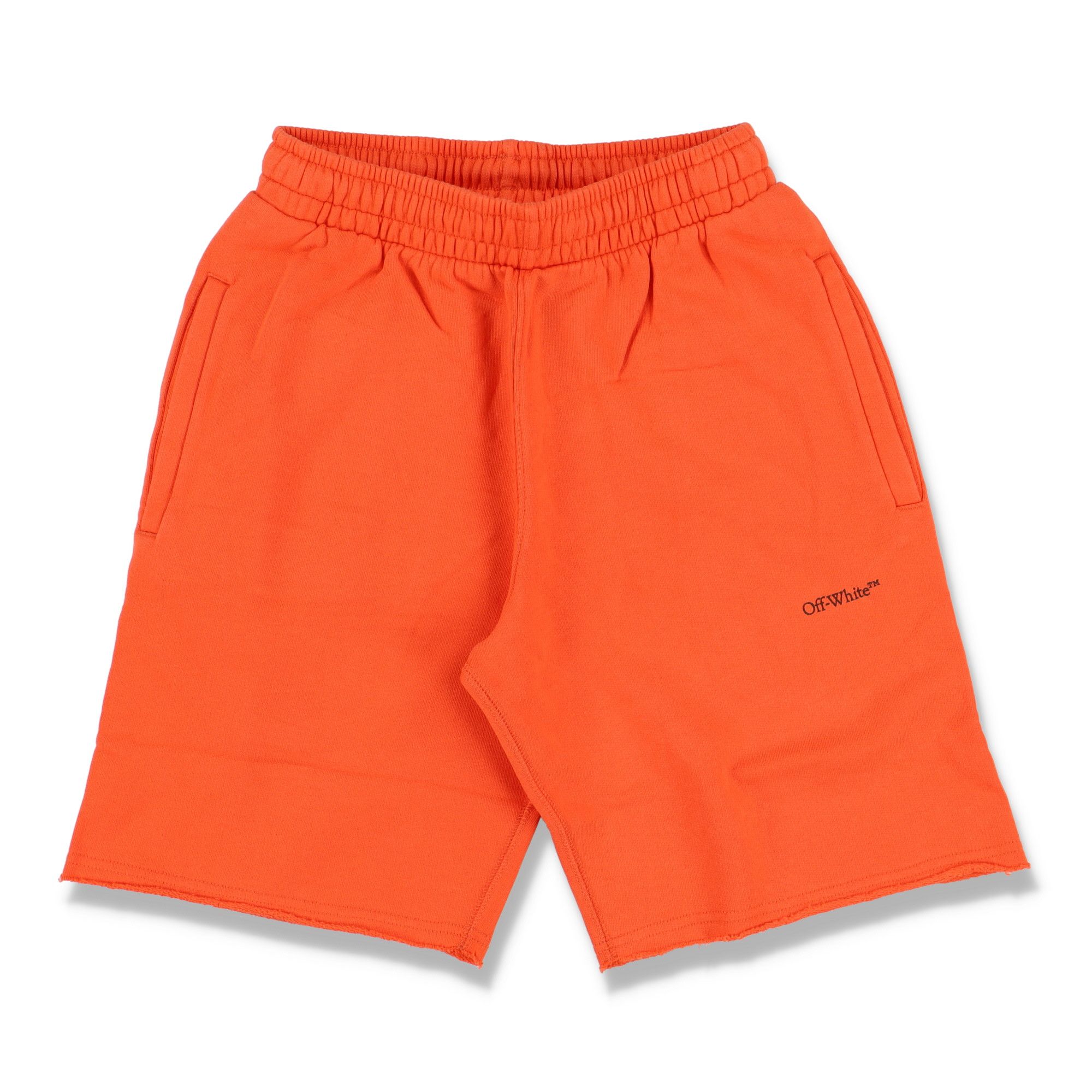 Off-White Orange Sprayed Stencil Arrows Logo Sweatshorts Size US 26 / EU 42 - 5 Thumbnail