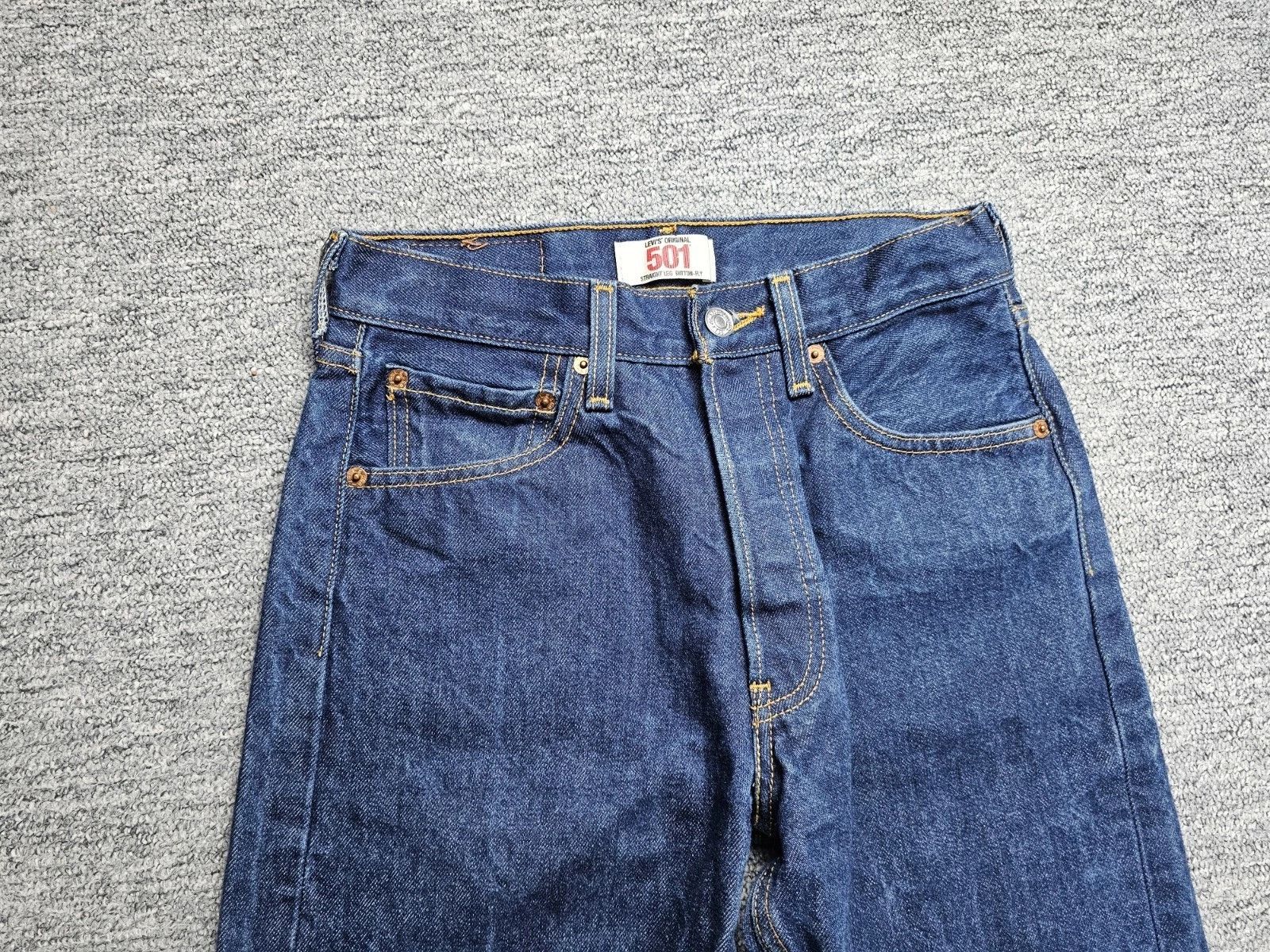 Levi's Levi's 501 Original Fit Dark Wash Jeans W28 L32 Button Fly Size US 28 / EU 44 - 8 Thumbnail