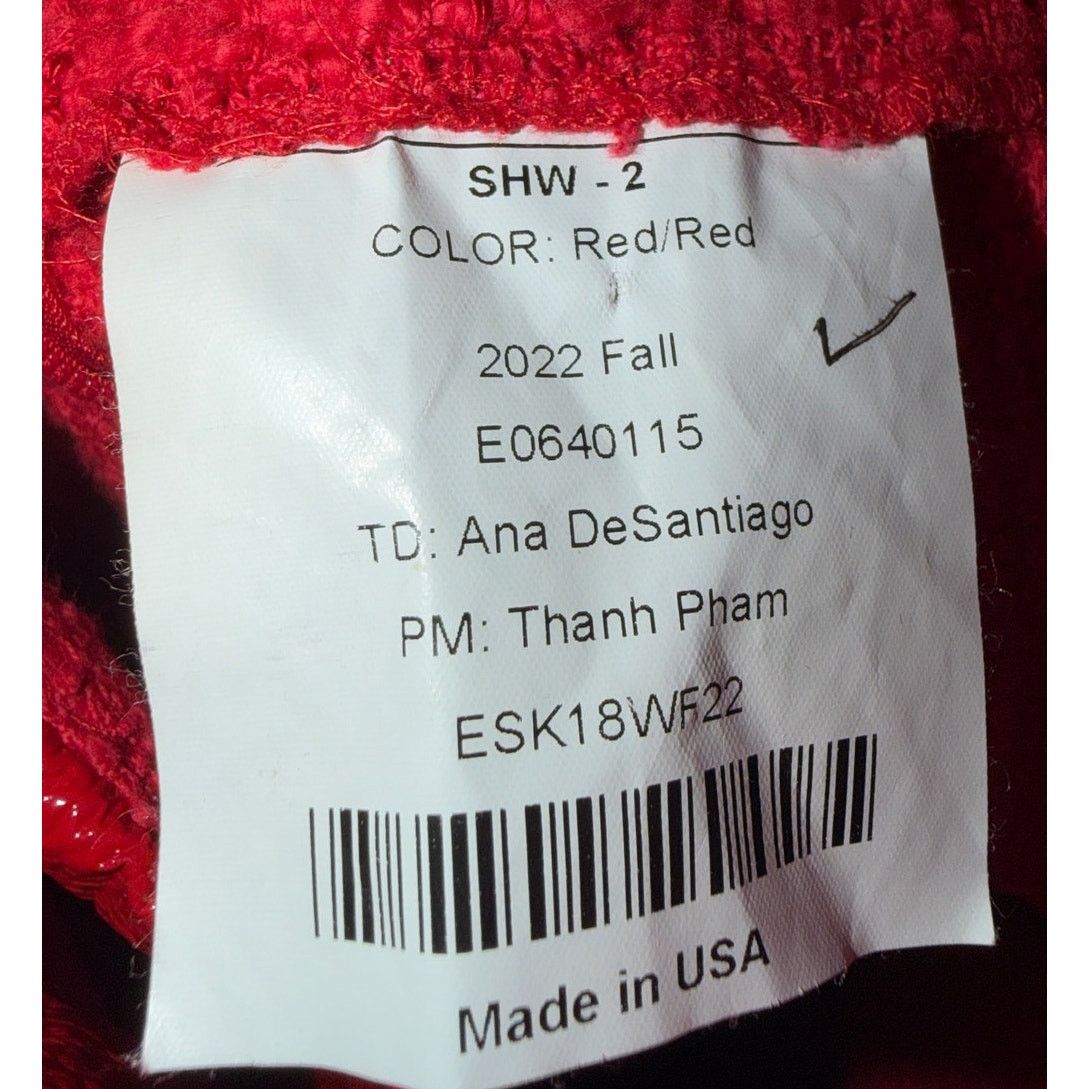 St. John AW22 St. John Red Leather Pencil Skirt Size 26" / US 2 / IT 38 - 4 Thumbnail