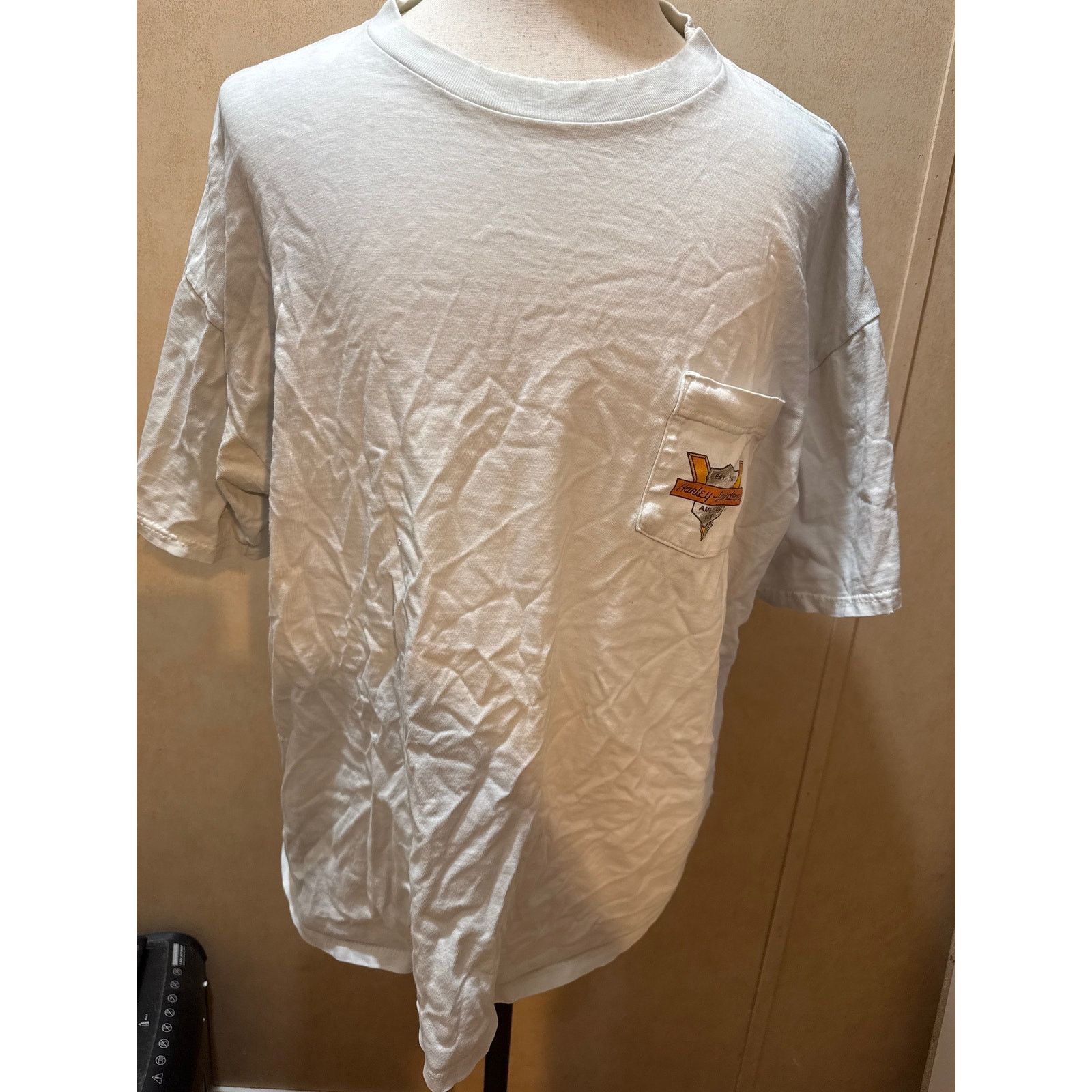 Harley Davidson Vintage Harley Holoubek XXL Atlanta GA Pocket Tee USA Size US XXL / EU 58 / 5 - 2 Thumbnail
