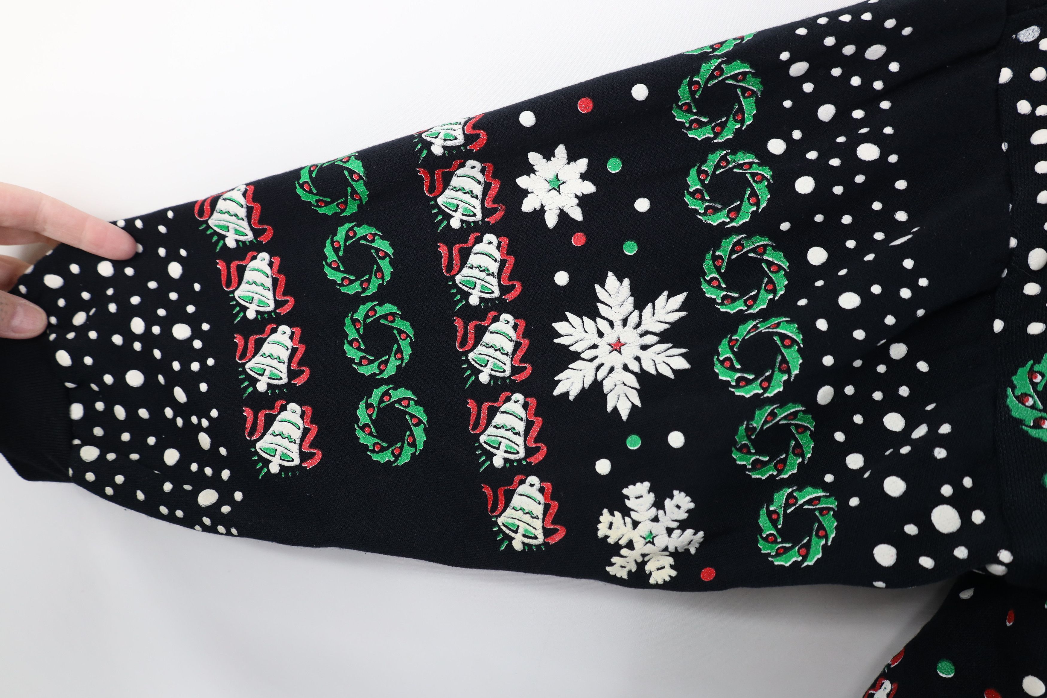 Vintage Vintage 90s All Over Print Merry Christmas Sweatshirt USA Size M / US 6-8 / IT 42-44 - 5 Thumbnail