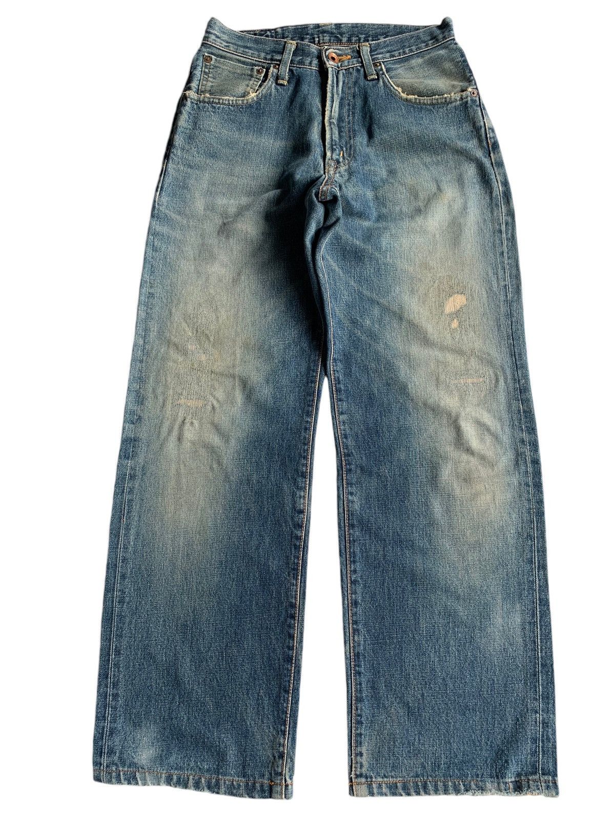 Edwin × If Six Was Nine × Jean EDWIN 505X SELVEDGE MUDWASH DISTRESSED DENIM Size US 28 / EU 44 - 1 Thumbnail