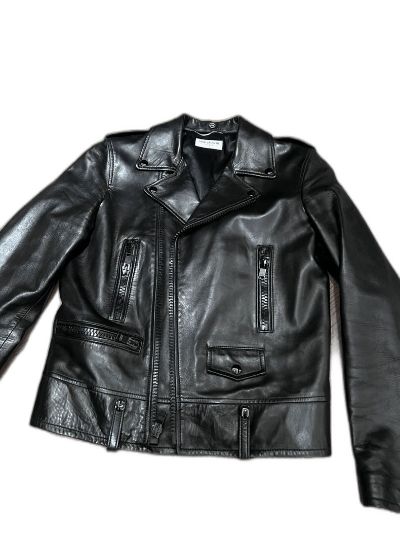Saint Laurent Paris classic saint laurent men's leather jacket-2507 Size US L / EU 52-54 / 3 - 7 Thumbnail