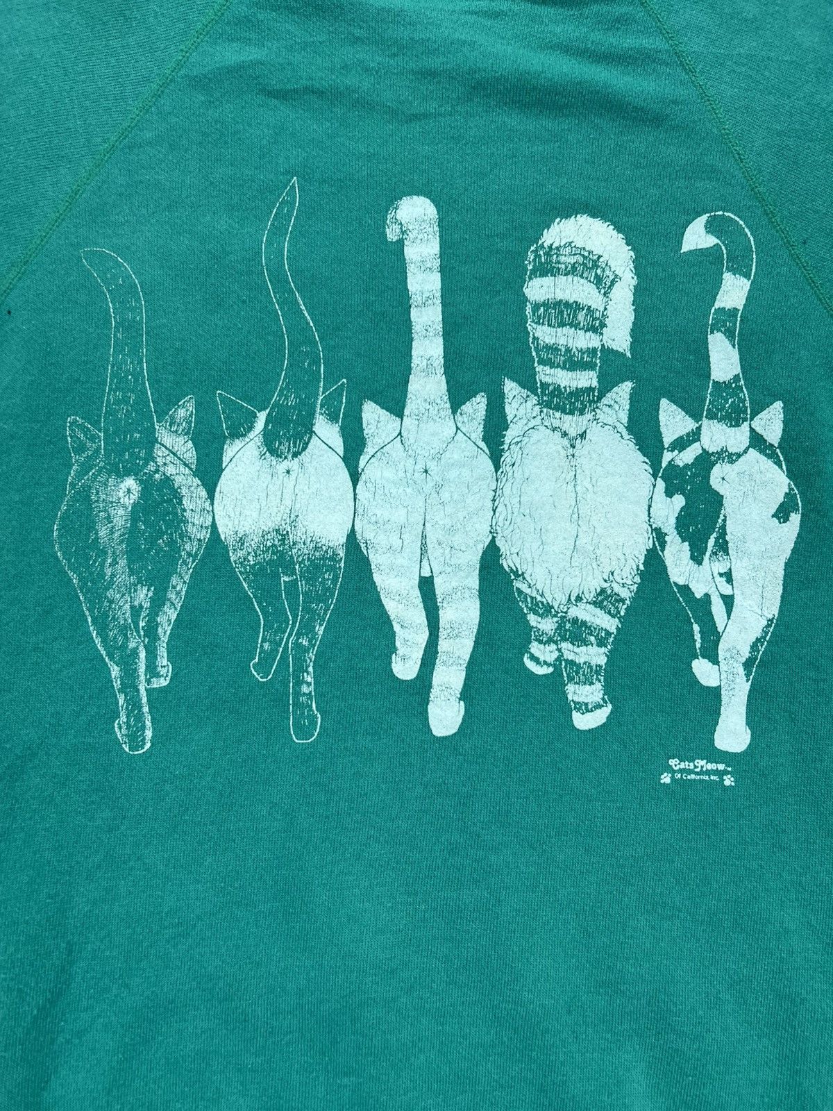Hanes Vintage Hanes The Cats Meow Front & Back Print Sweatshirt Size US XS / EU 42 / 0 - 8 Thumbnail